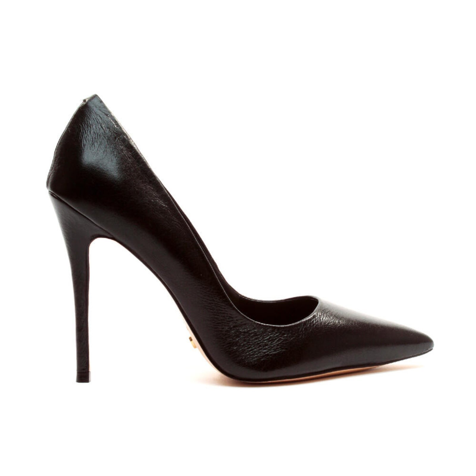 Scarpin Couro Preto Salto Alto Cecconello 2130008-83