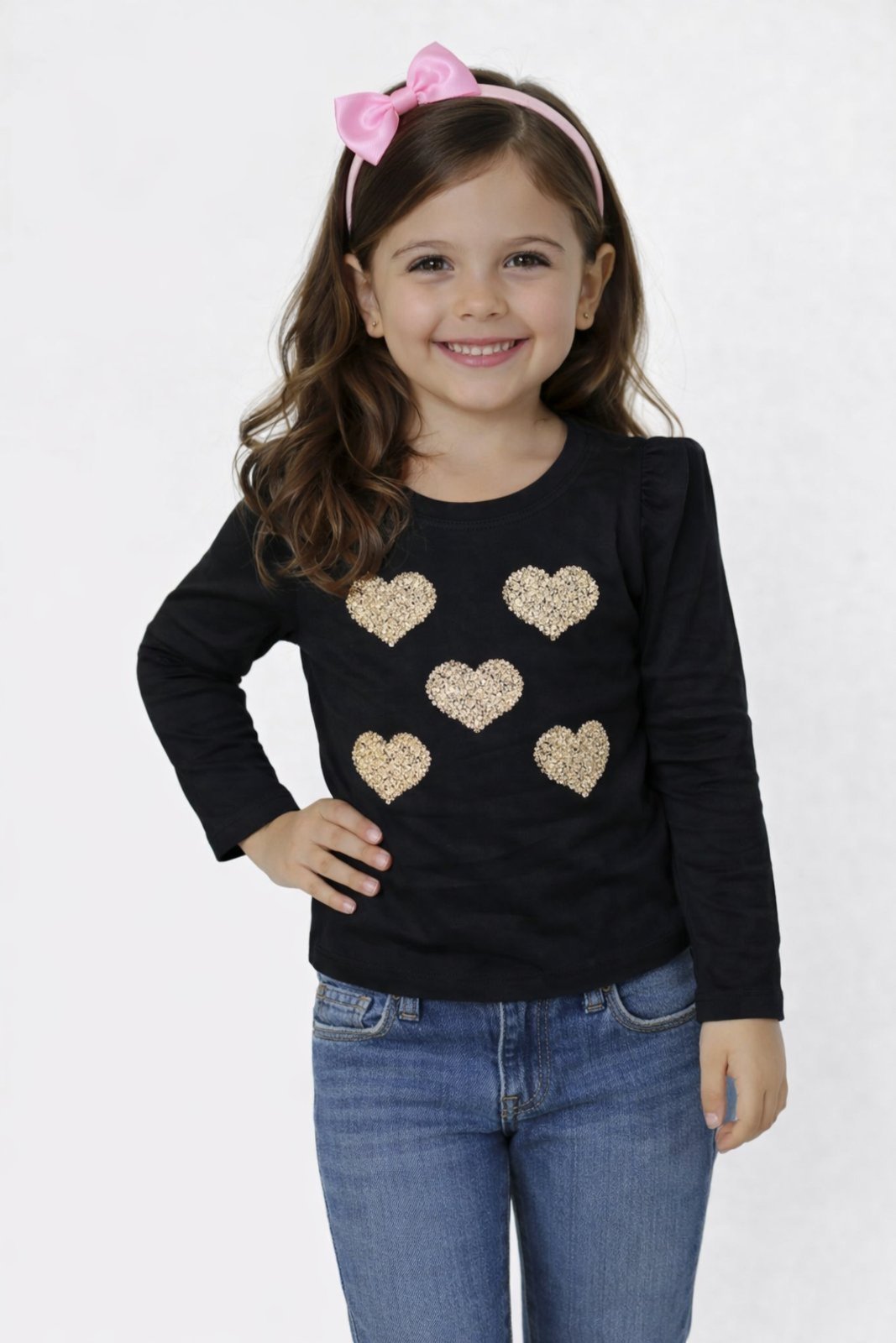Infantil - Blusa D Bell Outlet Fashion Manga Princesa Preto