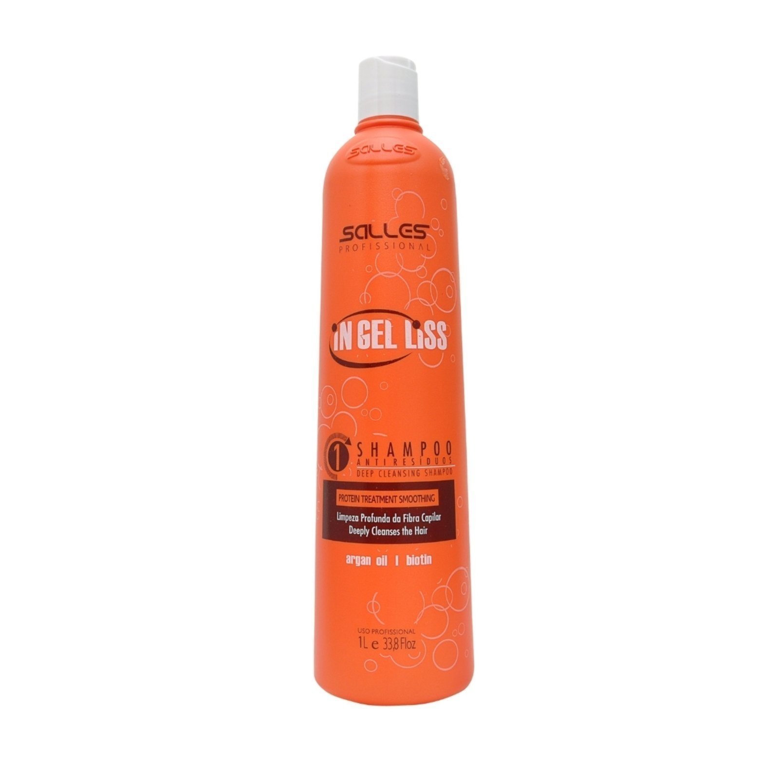 Shampoo Anti Resíduo In Gel Liss Salles Profissional 1lt