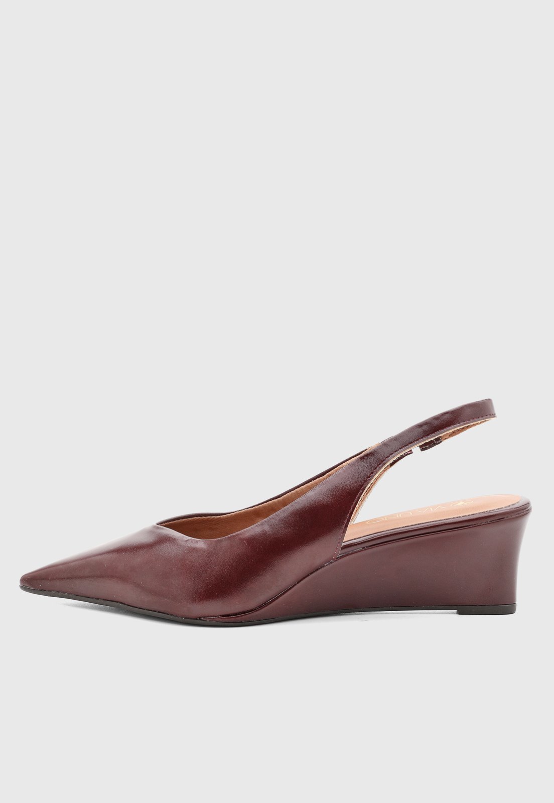 Scarpin Feminino VIA UNO Salto Médio Vinho