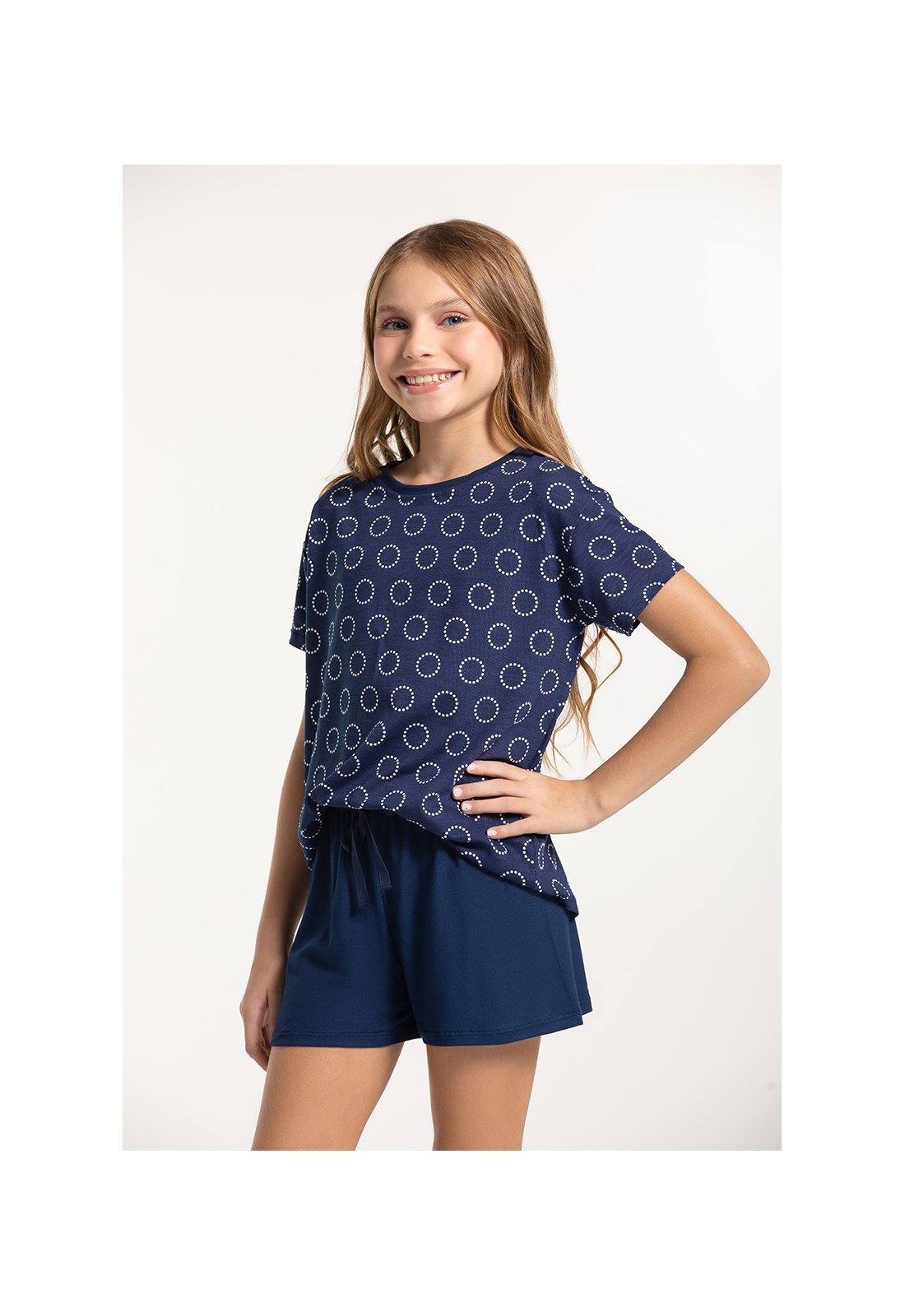 Conjunto Pijama Juvenil Menina Malha Viscolycra