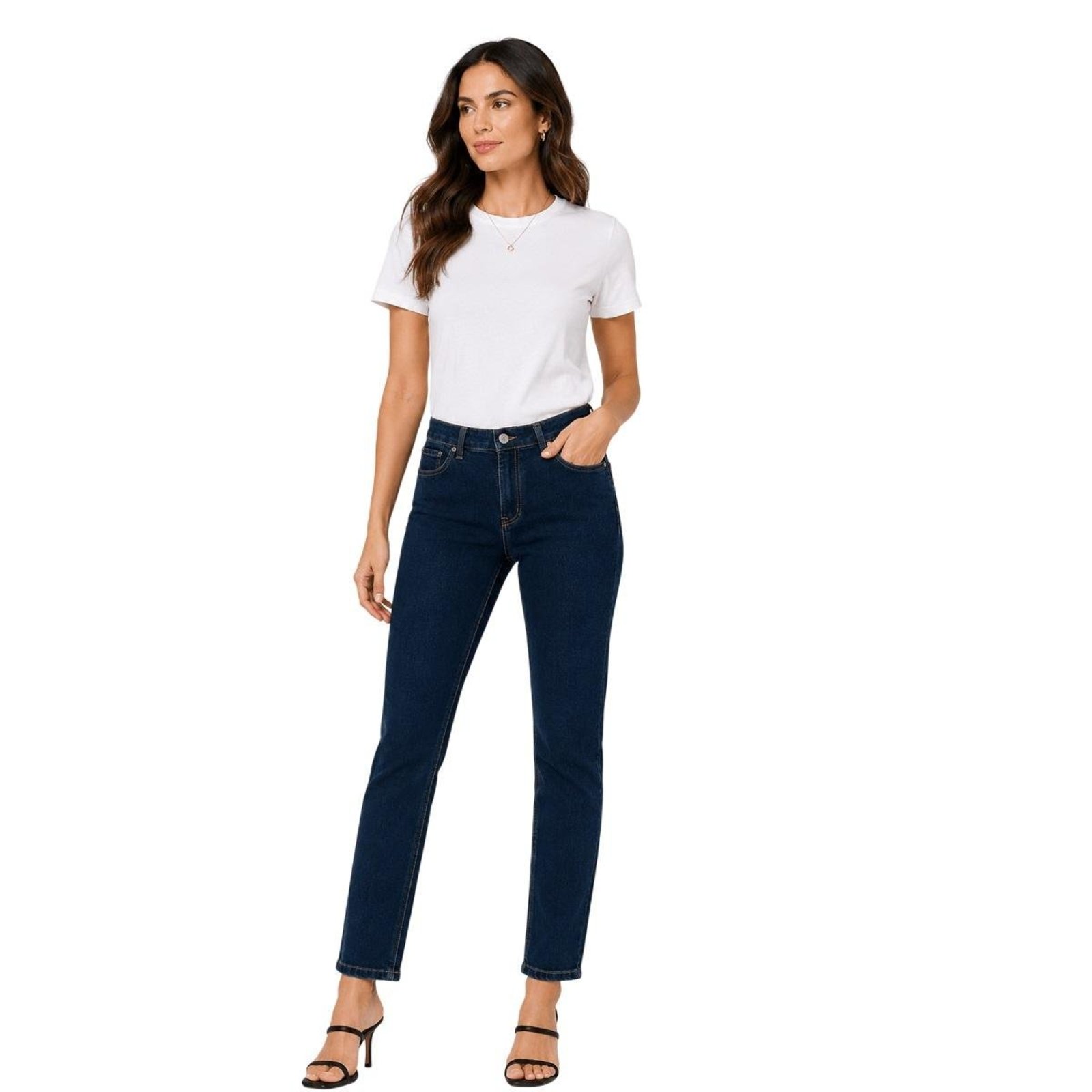 Calça Jeans Feminina Skinny Max Denim 6938 Marinho