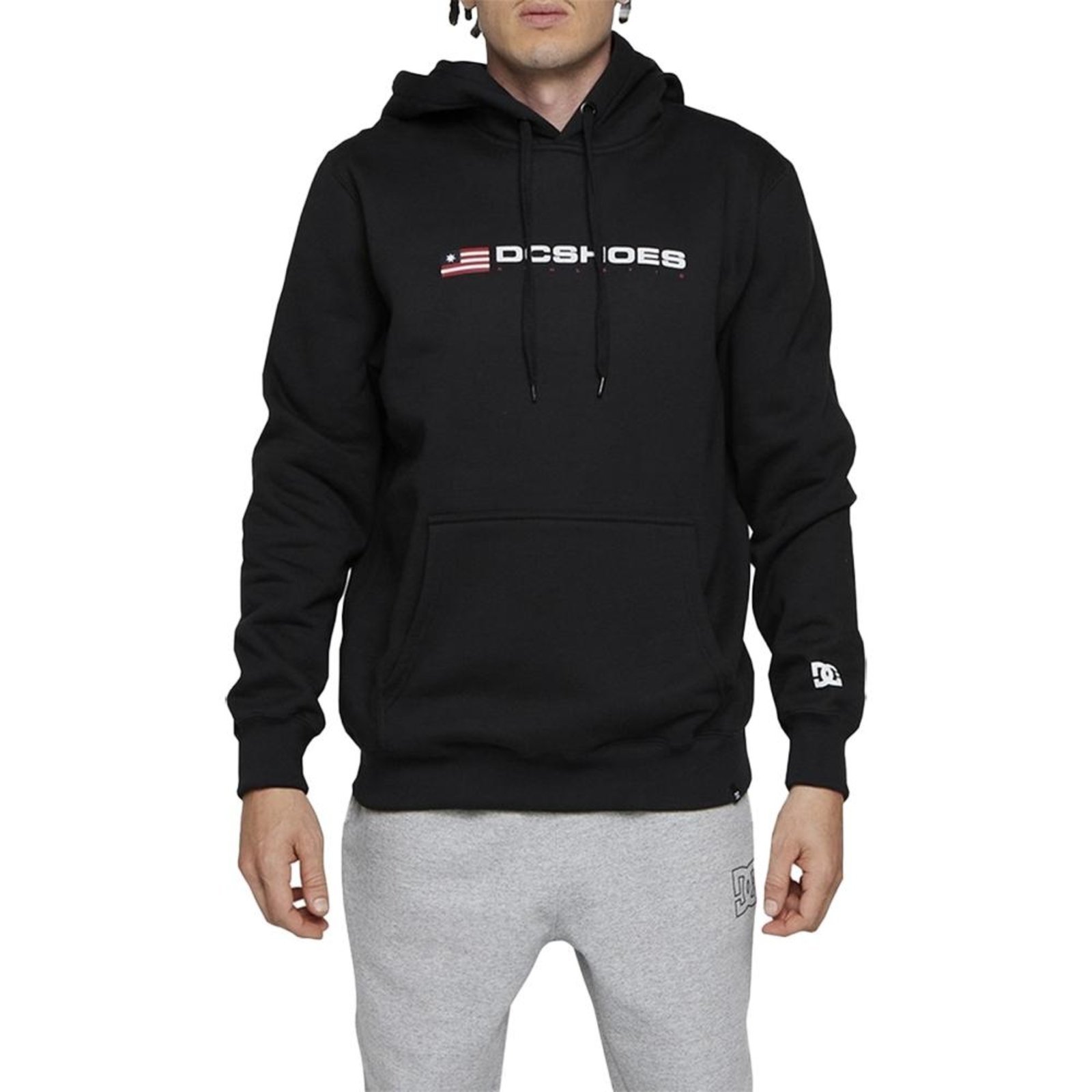 Moletom DC Shoes Canguru Athletic USA 305G WT24 Preto