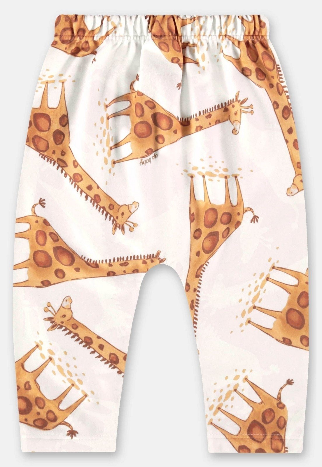 Vista 3 Infantil - Calça Saruel em Malha Peluciada para Menina Up Baby Off-White off-white white Up Baby off-white white