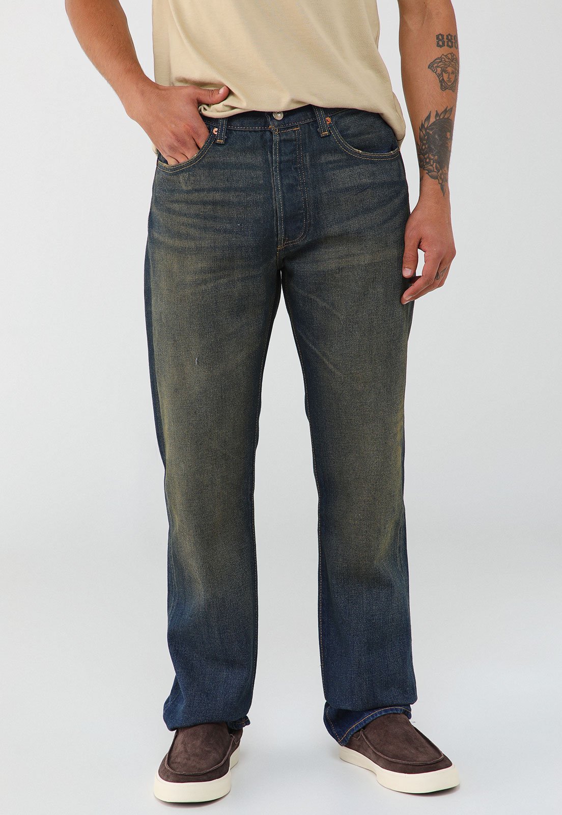 Calça Masculina Levi’s 501 Original Azul Escuro