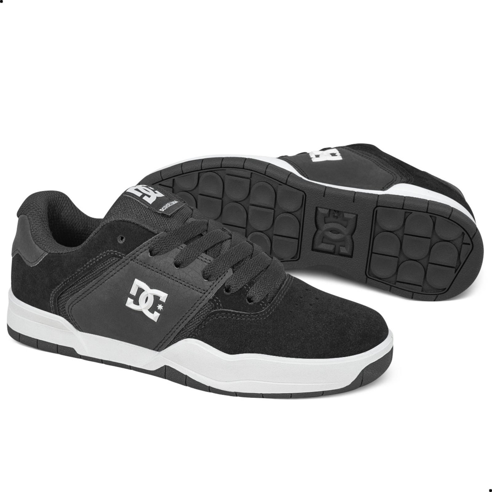 Vista 3 Tênis DC Shoes Central IMP Unissex Preto branco DC Shoes branco