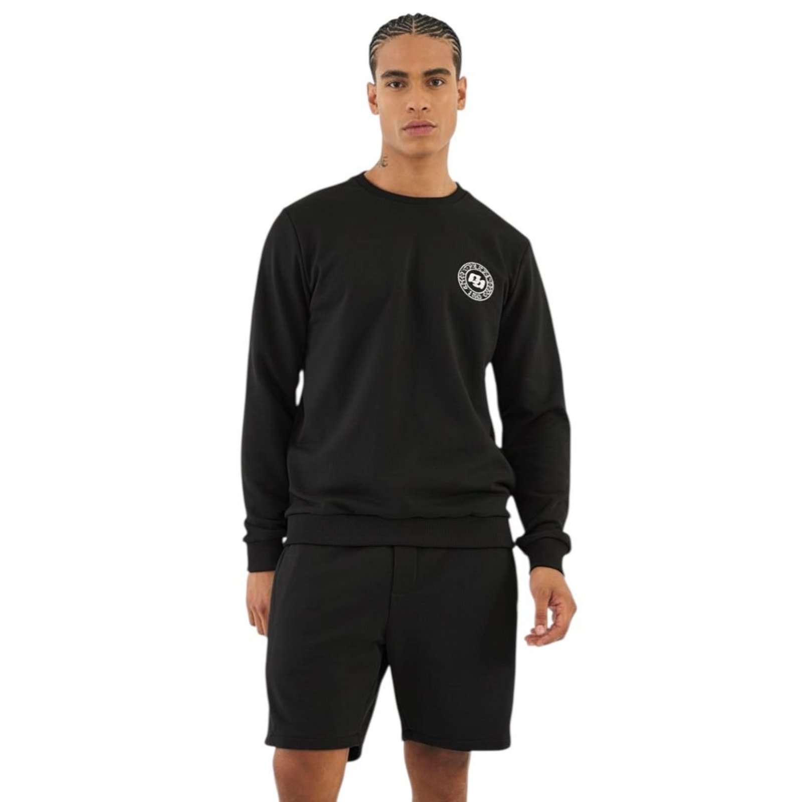 Blusão Slim Com Detalhe Em Estampa Colcci Preto