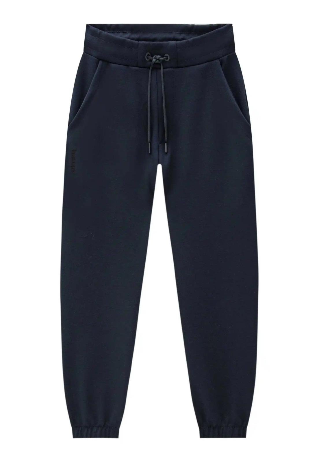 Infantil - Calça Moletom Azul Marinho Jogger Menino Johnny Fox 10 Azul