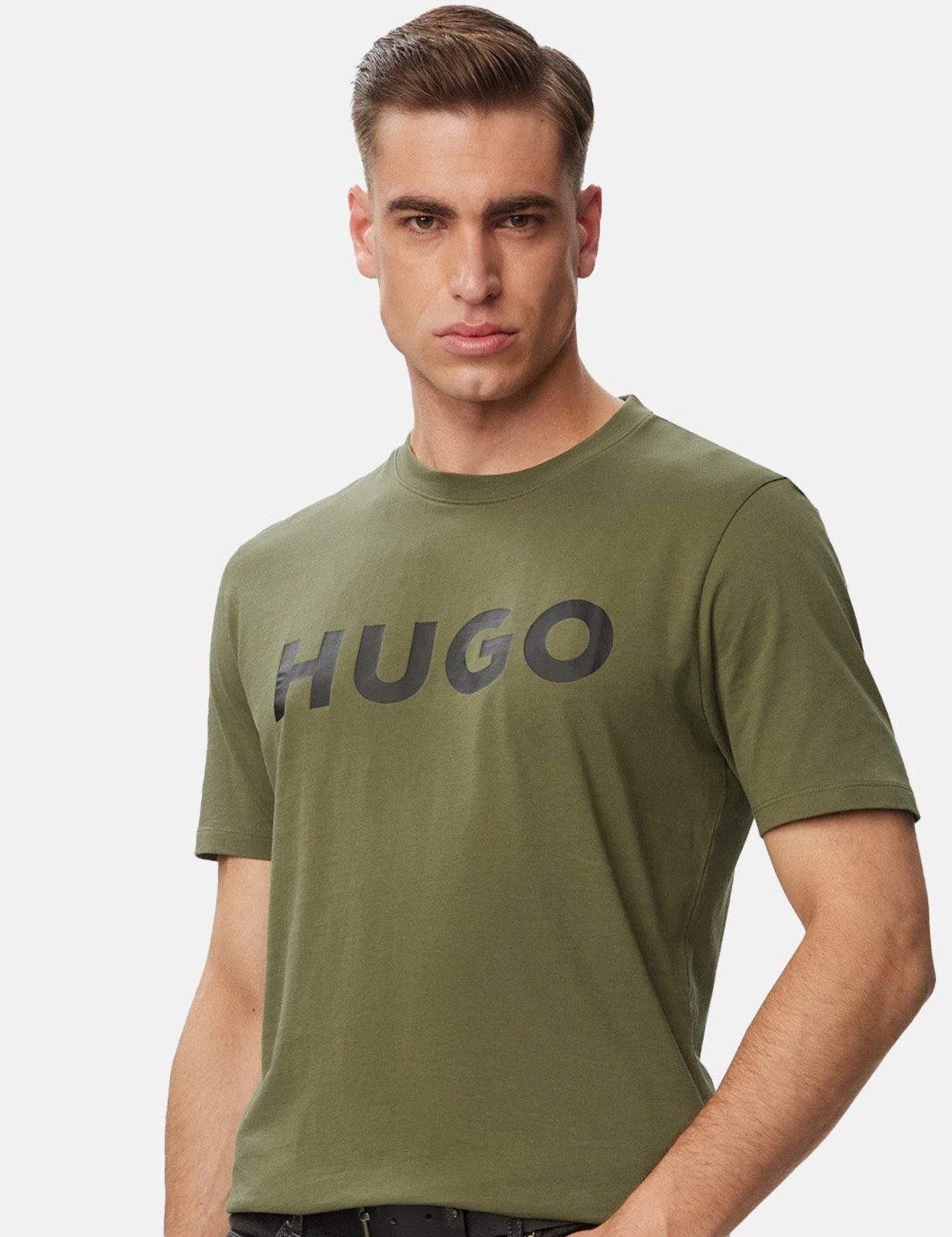 Camiseta Hugo Boss Masculina Regular Dulivio Verde Militar