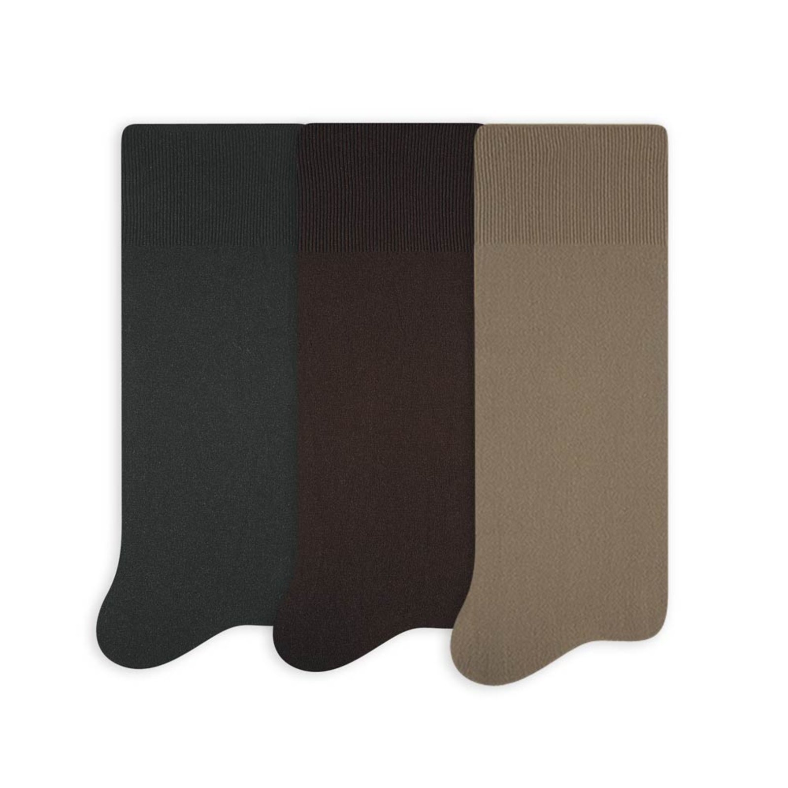Kit 3 Pares de Meias Sociais Masculinas Selene 3033-001 Multicolorida