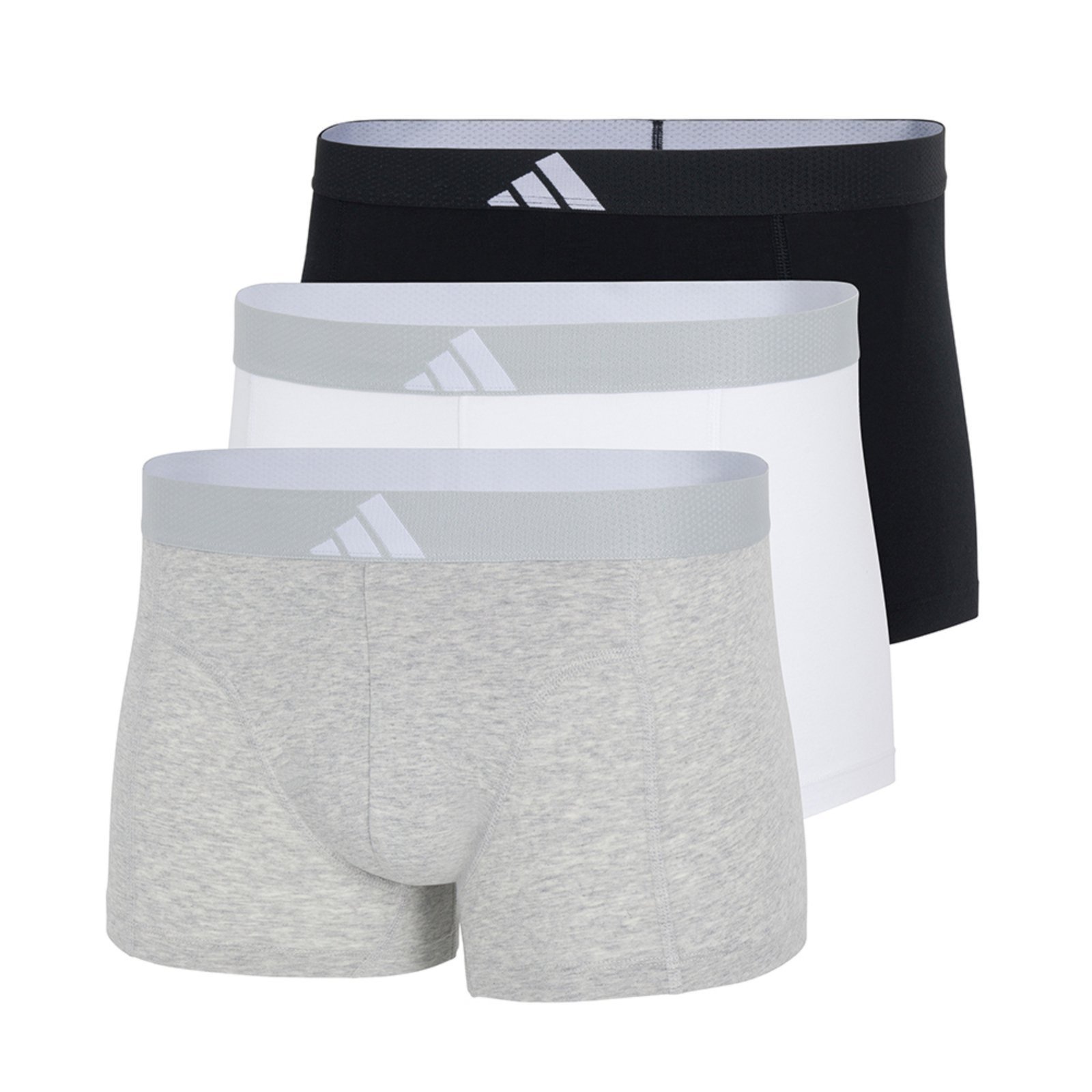 Kit com 3 Cuecas Boxer adidas Underwear Multicolorido
