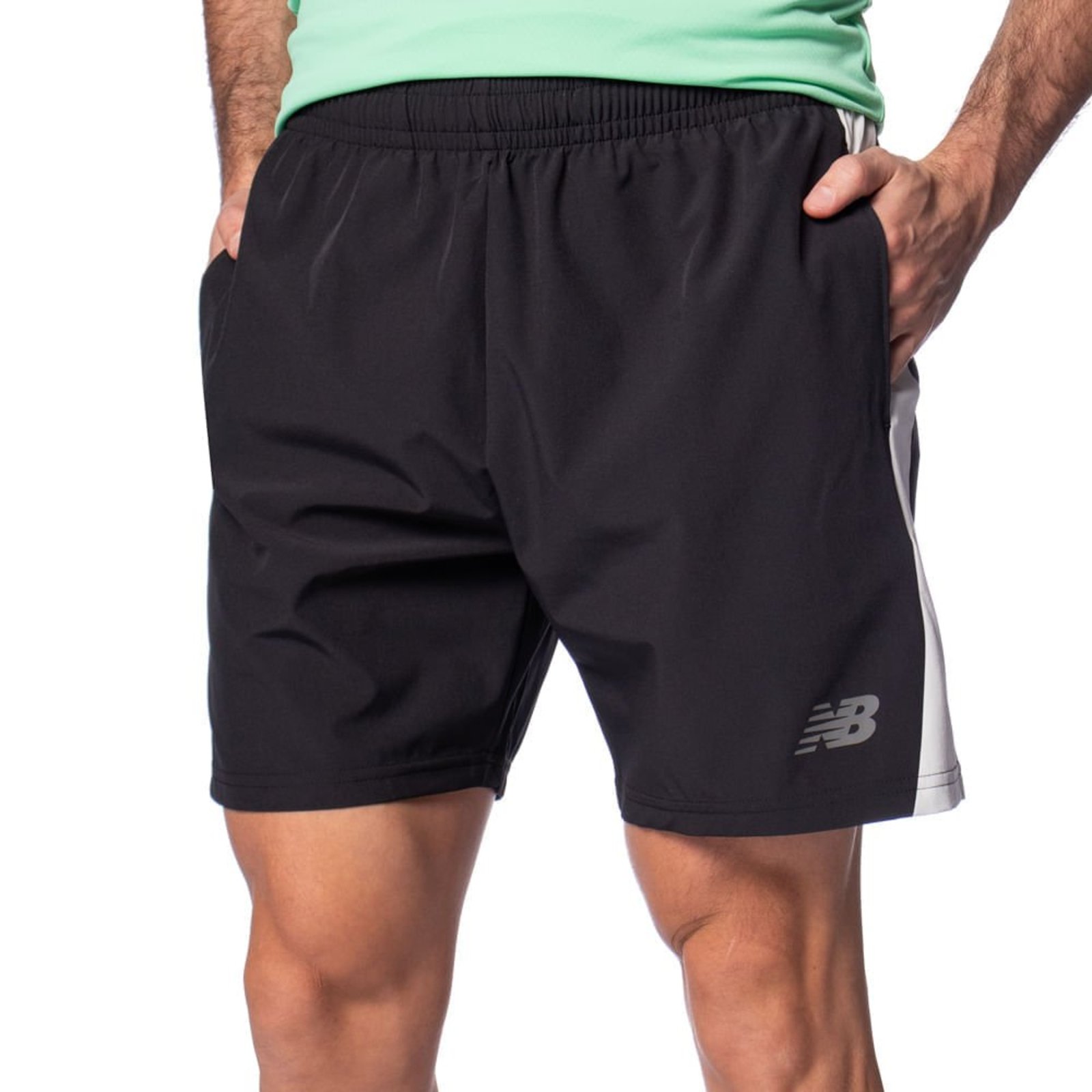 Bermuda Masculina New Balance Athletics Graphic 7 Preto