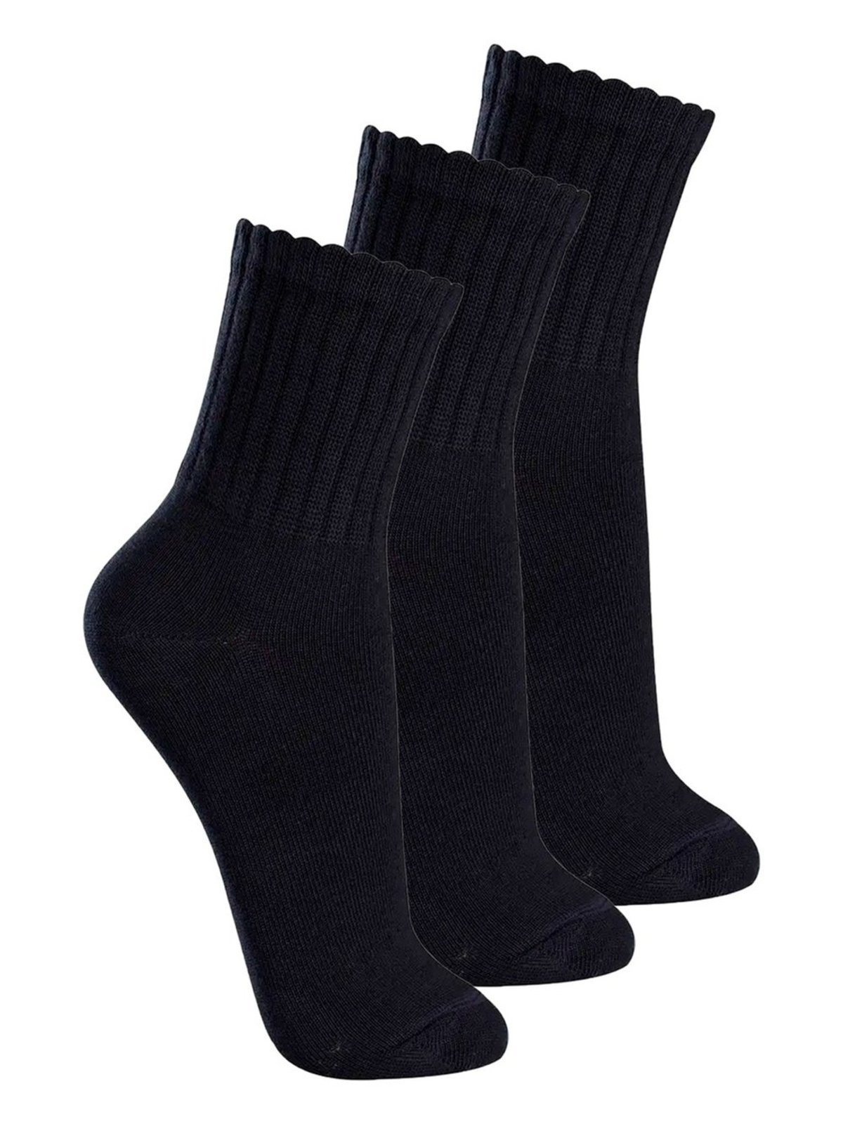 Kit com 3 Pares de Meias Esportiva Cano Médio Lupo 3290-009