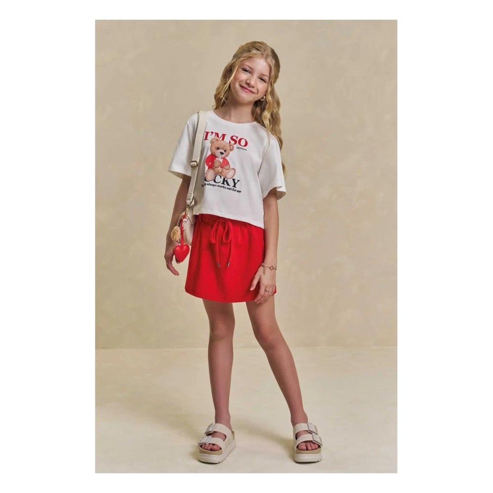 Infantil - Conjunto Menina Shorts Saia Lilimoon 10 Unico