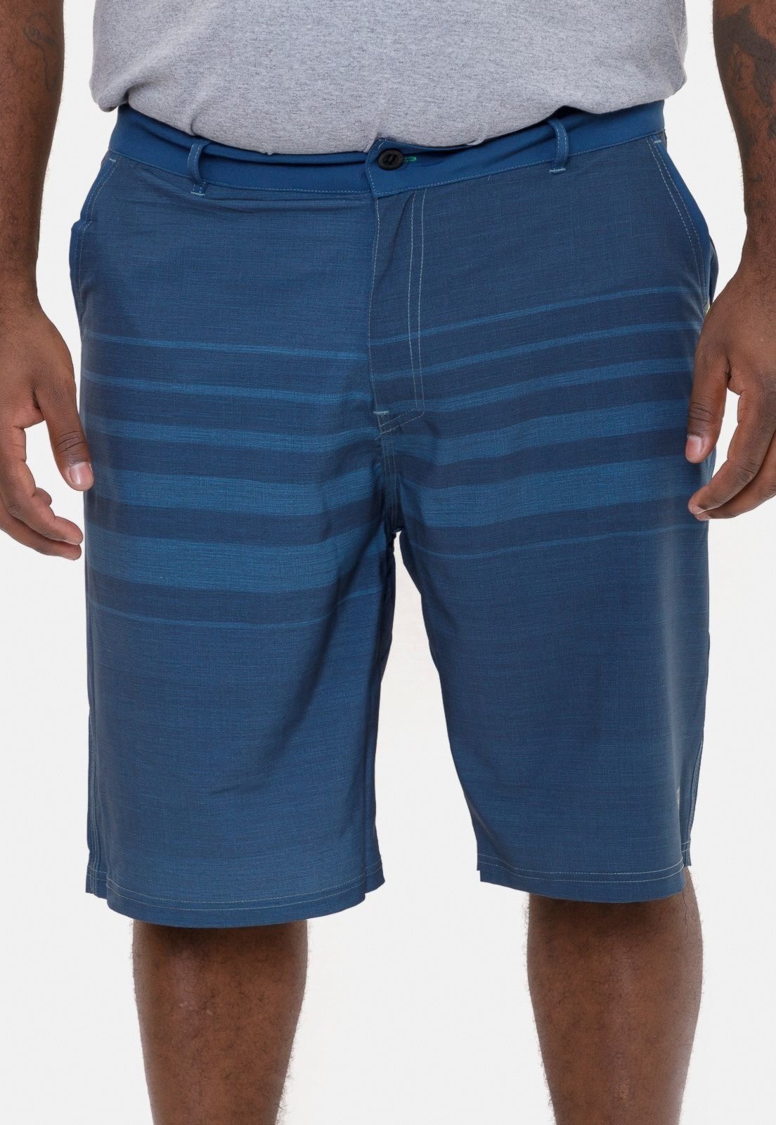 Boardshort HD Plus Size Híbrido Azul