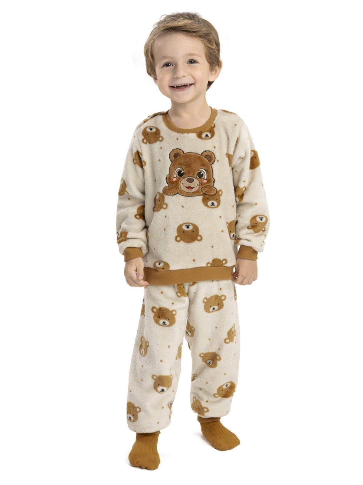 Pijama de Inverno Magicamente Ursinho Teddy