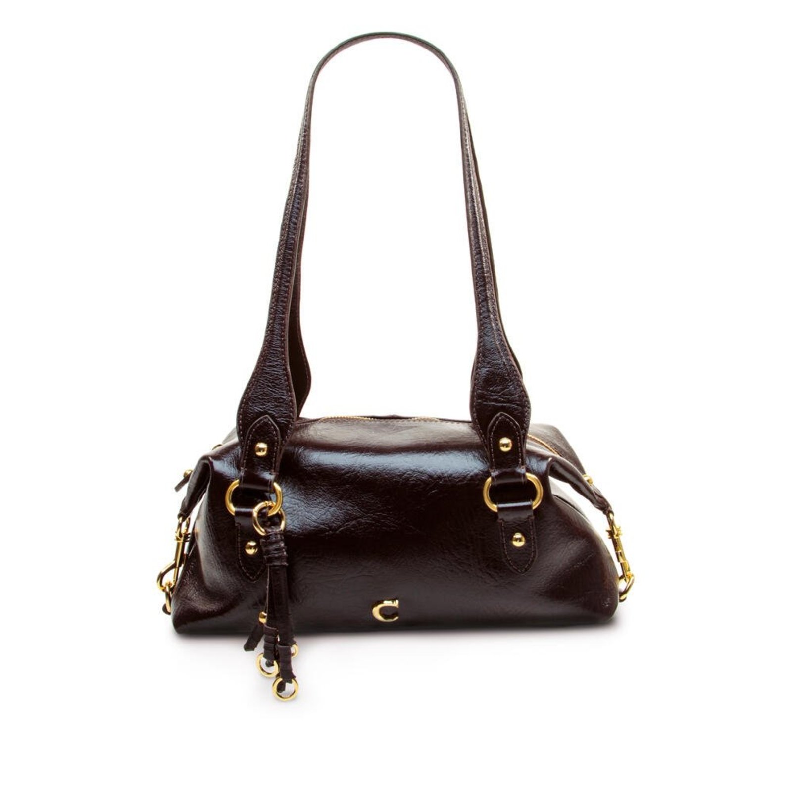 Bolsa Couro Marrom Cecconello C2654-1