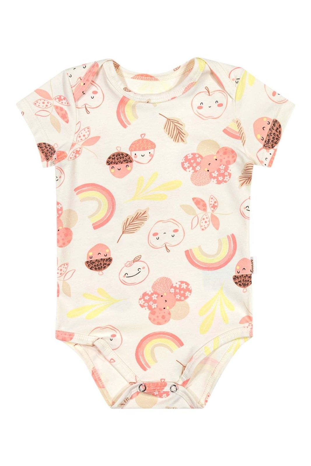 Infantil - Body Menina Estampa Delicada Elian Bege
