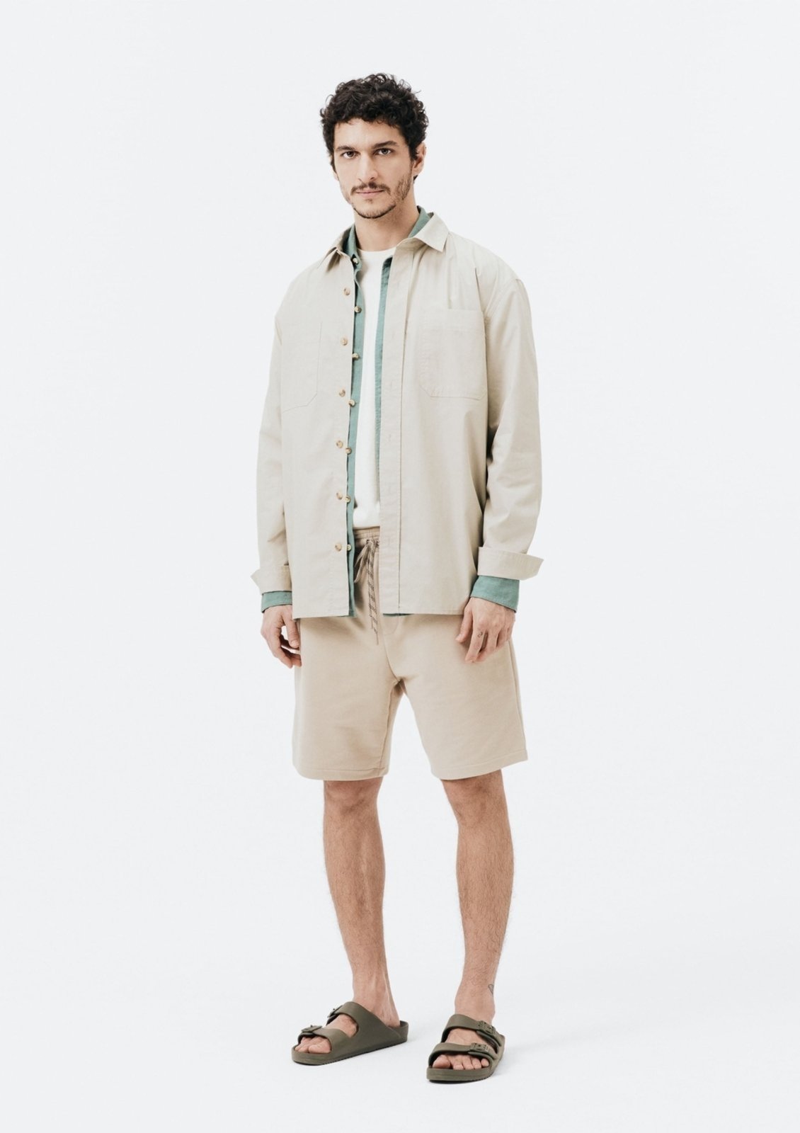 Bermuda Masculina Reta em Moletom Hering