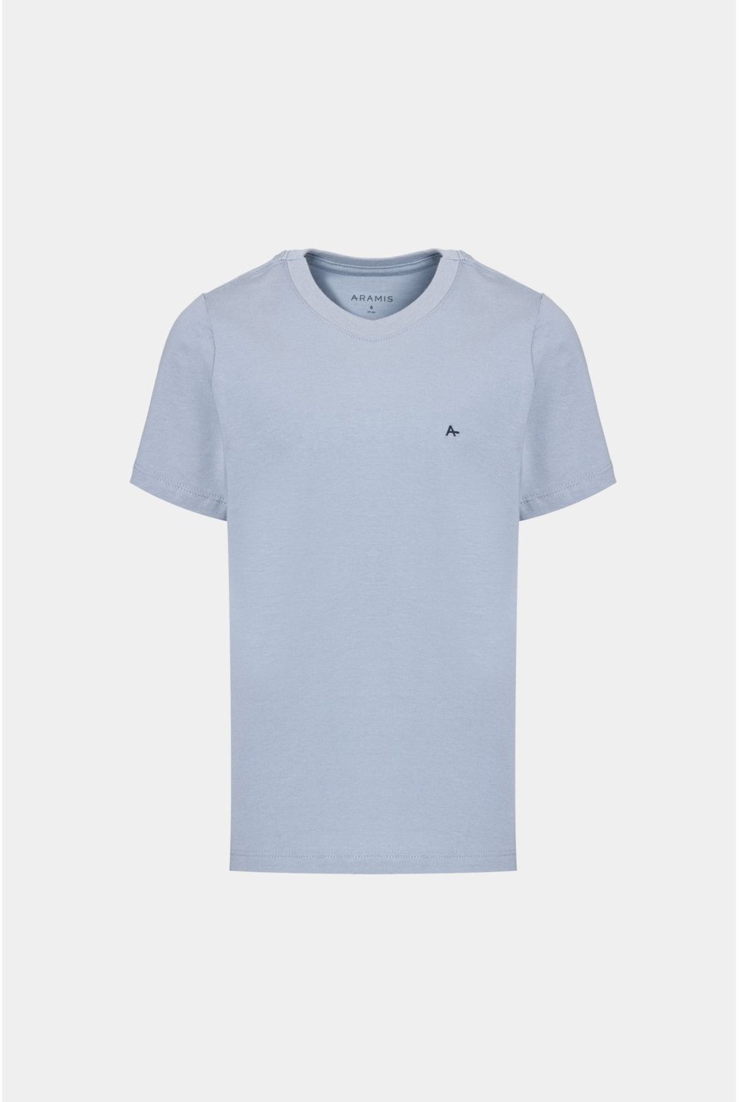 Vista 2 Infantil - Camiseta Algodão Aramis Básica Manga Curta Mineral cinza Aramis cinza