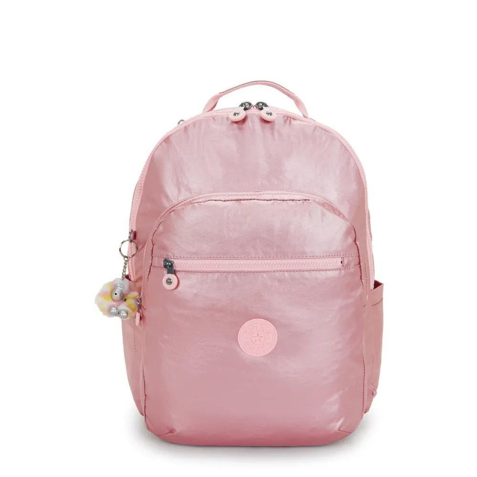 Mochila Kipling Seoul Xl Bronze Pink Met