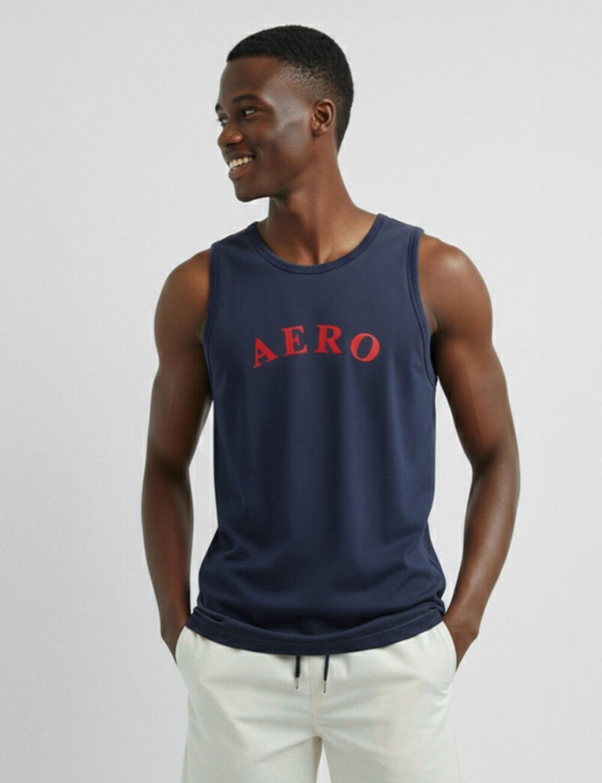 Regata Masculina Silkada Aéropostale 87133102-3 Azul Marinho