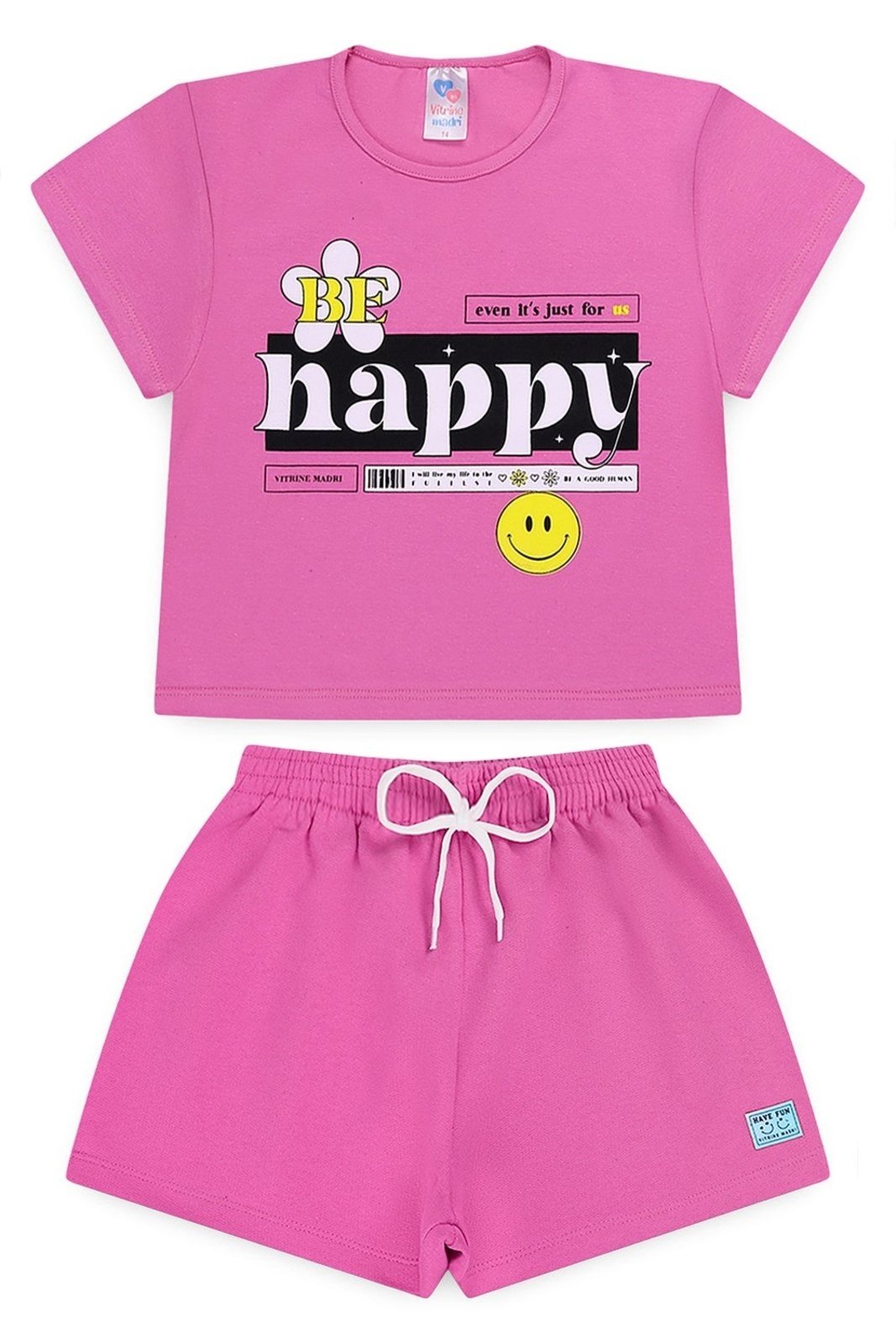 Infantil - Conjunto Juvenil Verão Feminino Happy