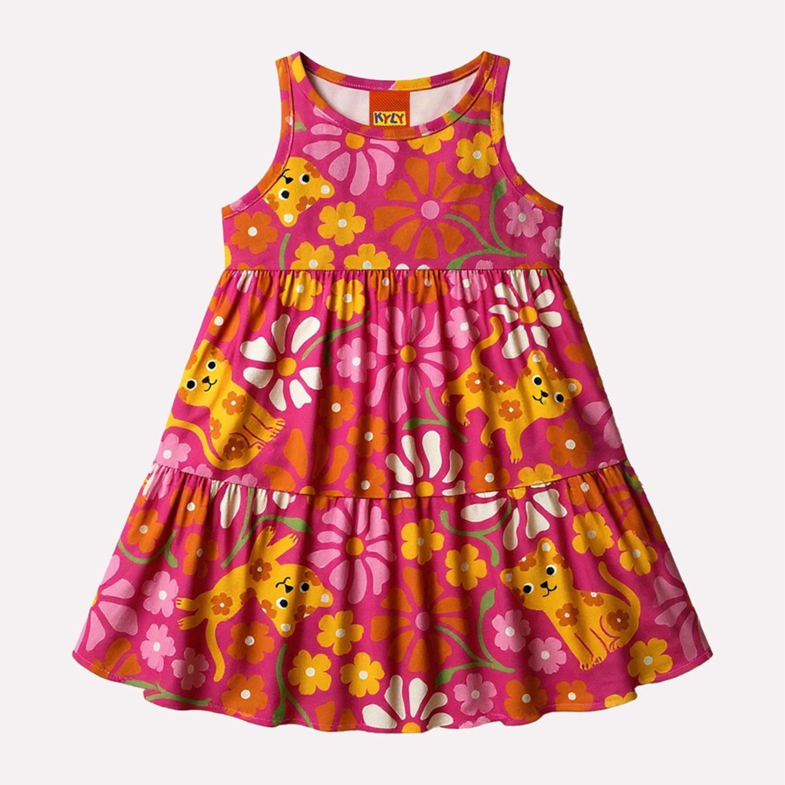 Infantil - Vestido Menina Estampado Kyly