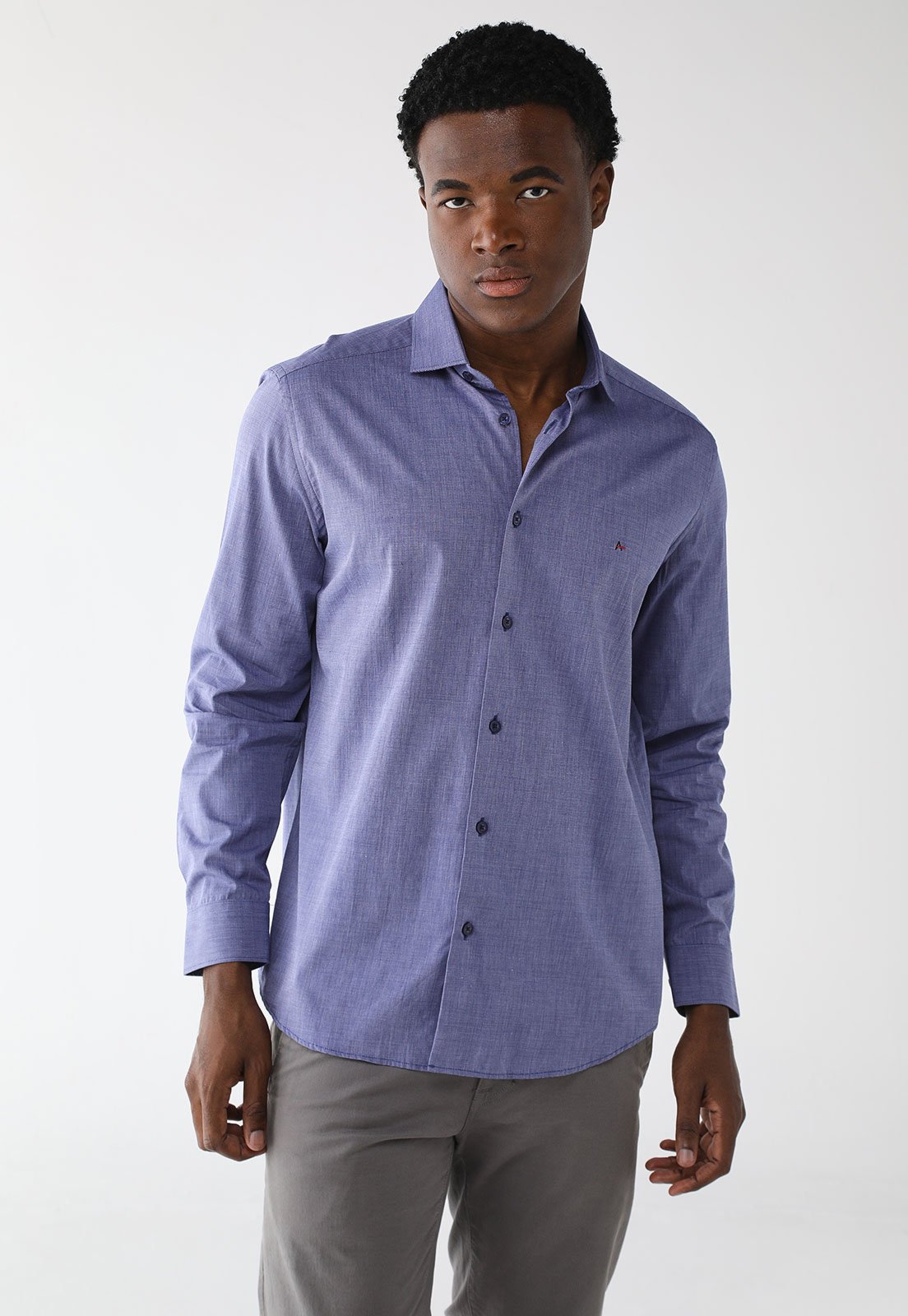 Camisa Aramis Reta Logo Azul
