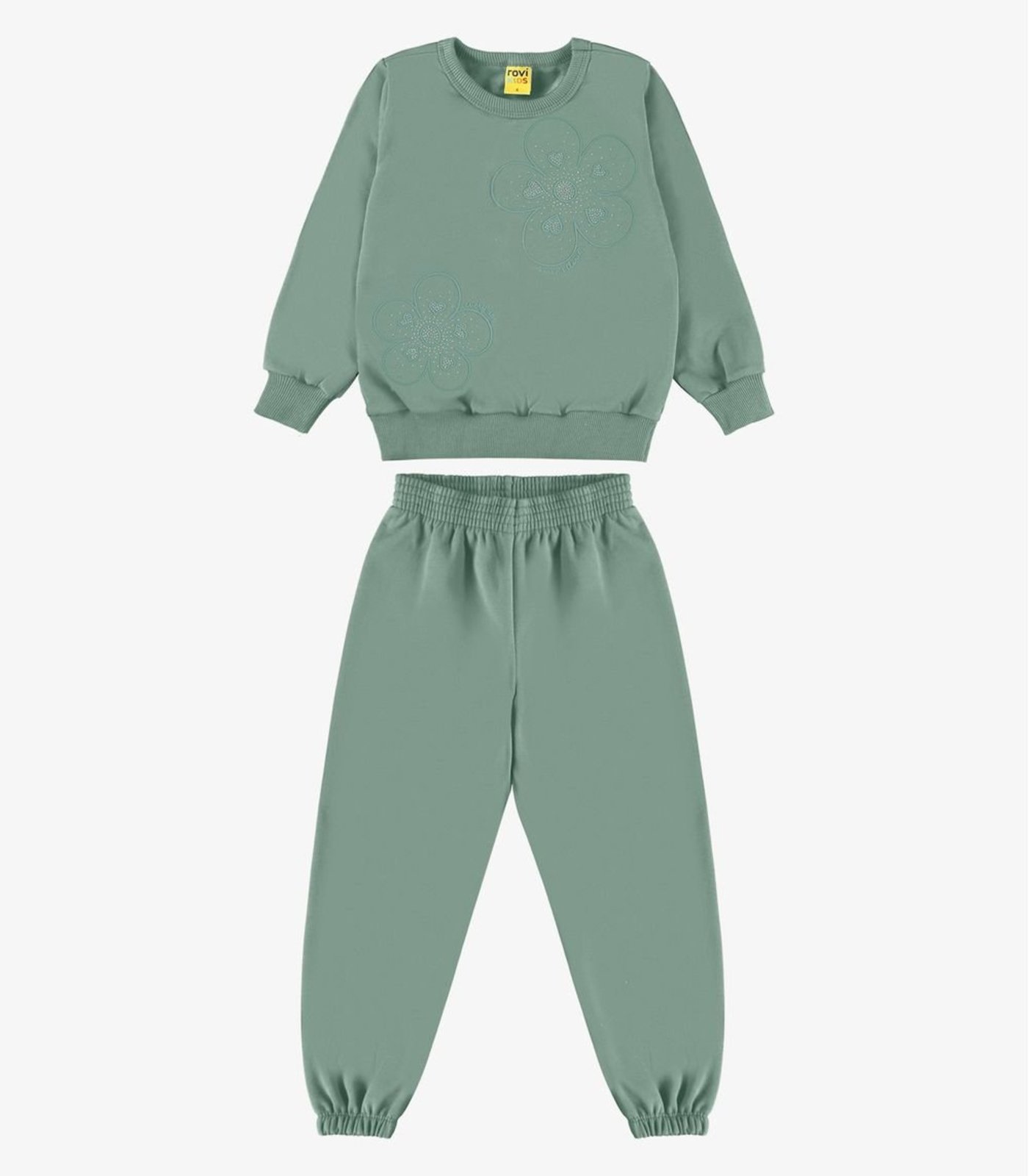 Infantil - Conjunto Blusão com Calça Moletom Rovi Verde