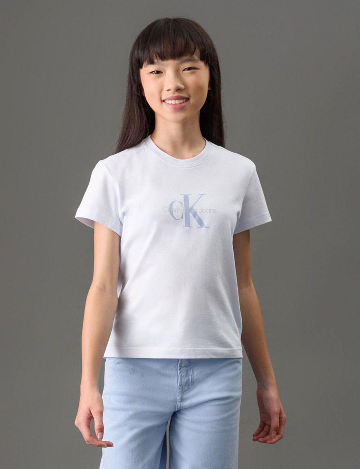 Infantil - Camiseta Menina Reissue Calvin Klein Jeans - Branco 2 Calvin Klein Jeans