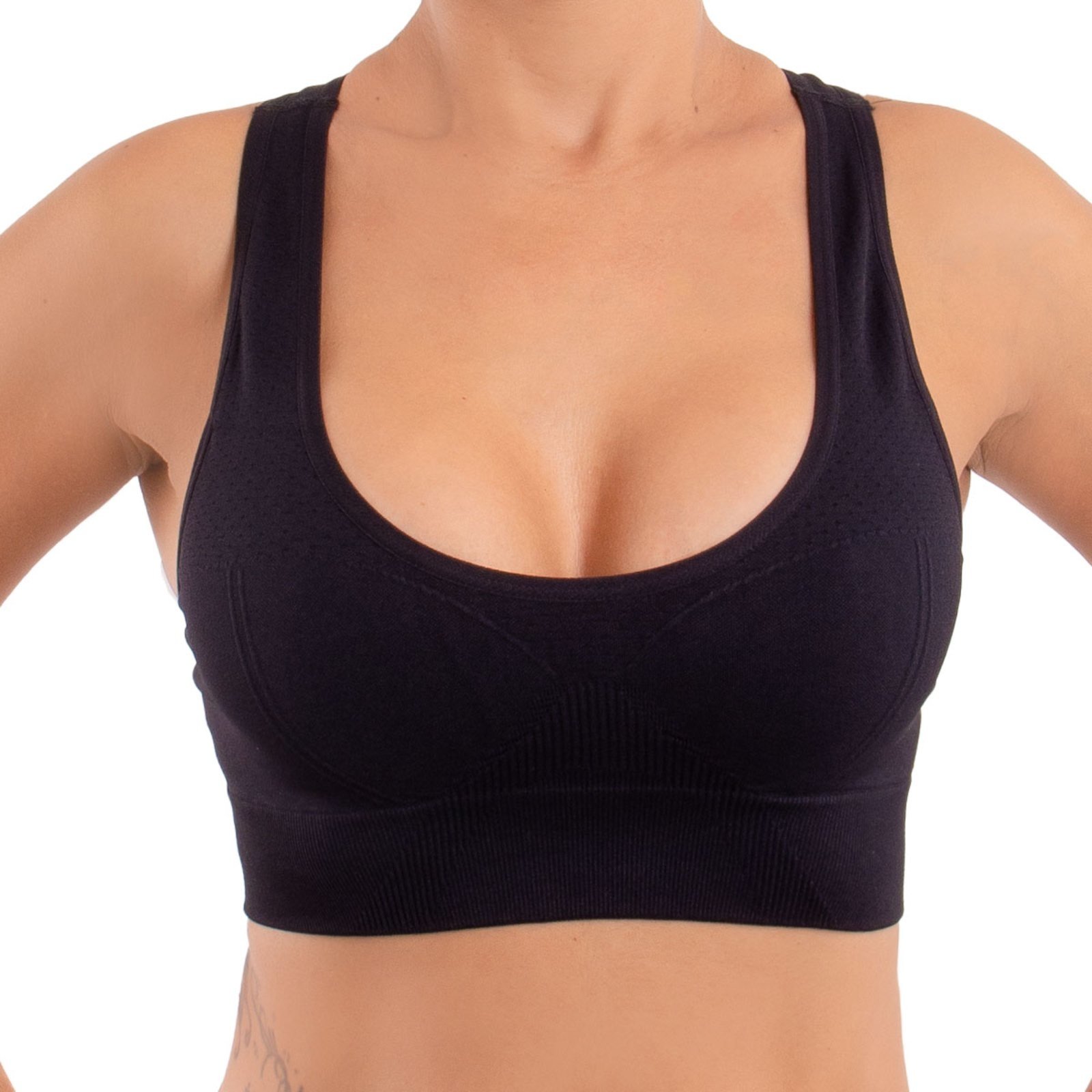 Roupa academia ginástica fitness feminina top nadador Lupo