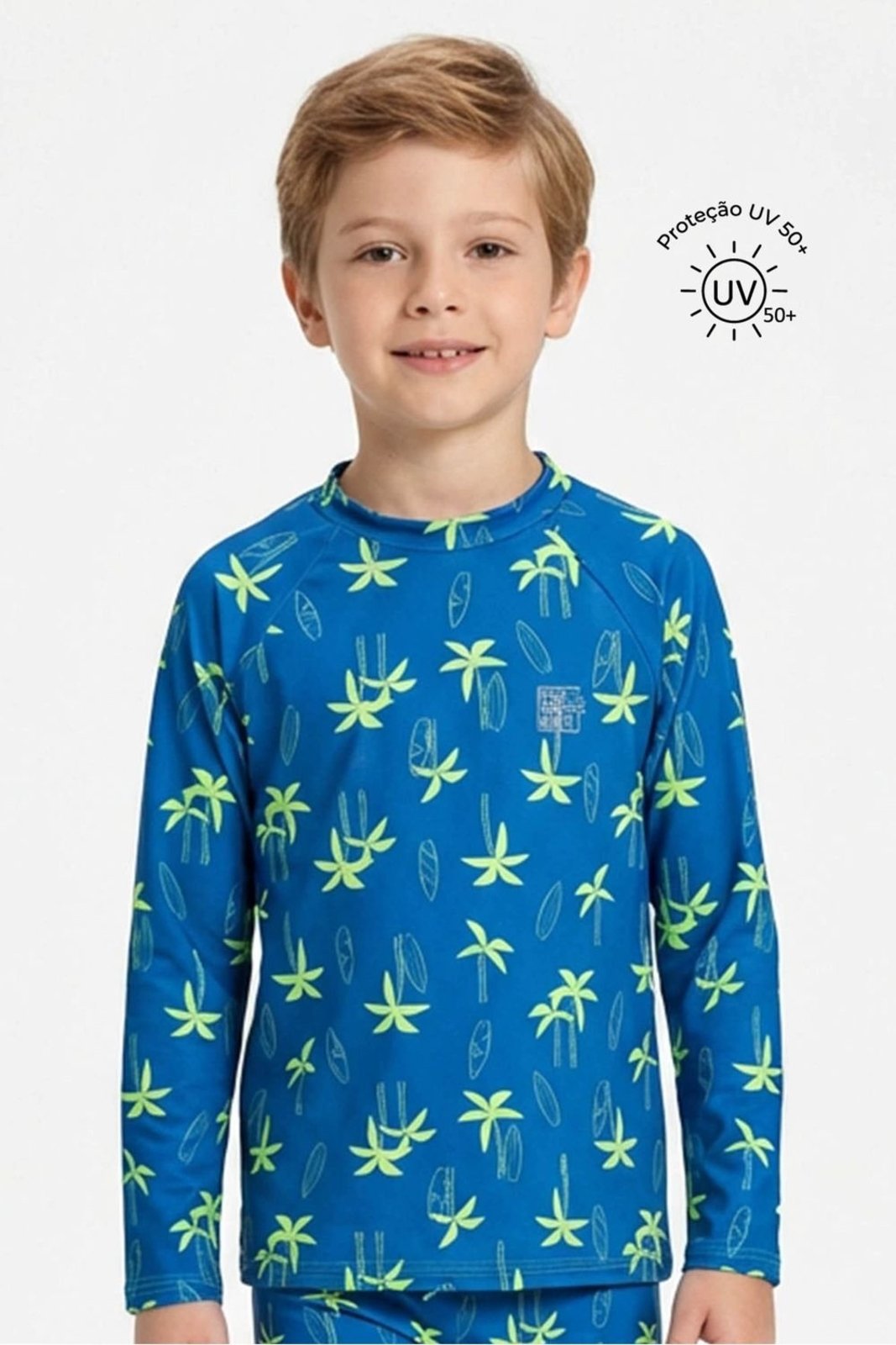 Camiseta de Proteção Menino Surf Elian Azul