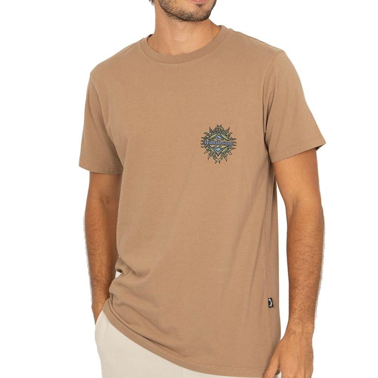 Camiseta Billabong Solar Flare WT26 Masculina Marrom