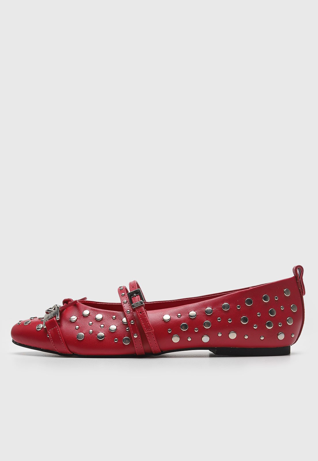 Vista 2 Sapatilha Santa Lolla Tachas Metalizadas Vermelha vermelho Santa Lolla vermelho