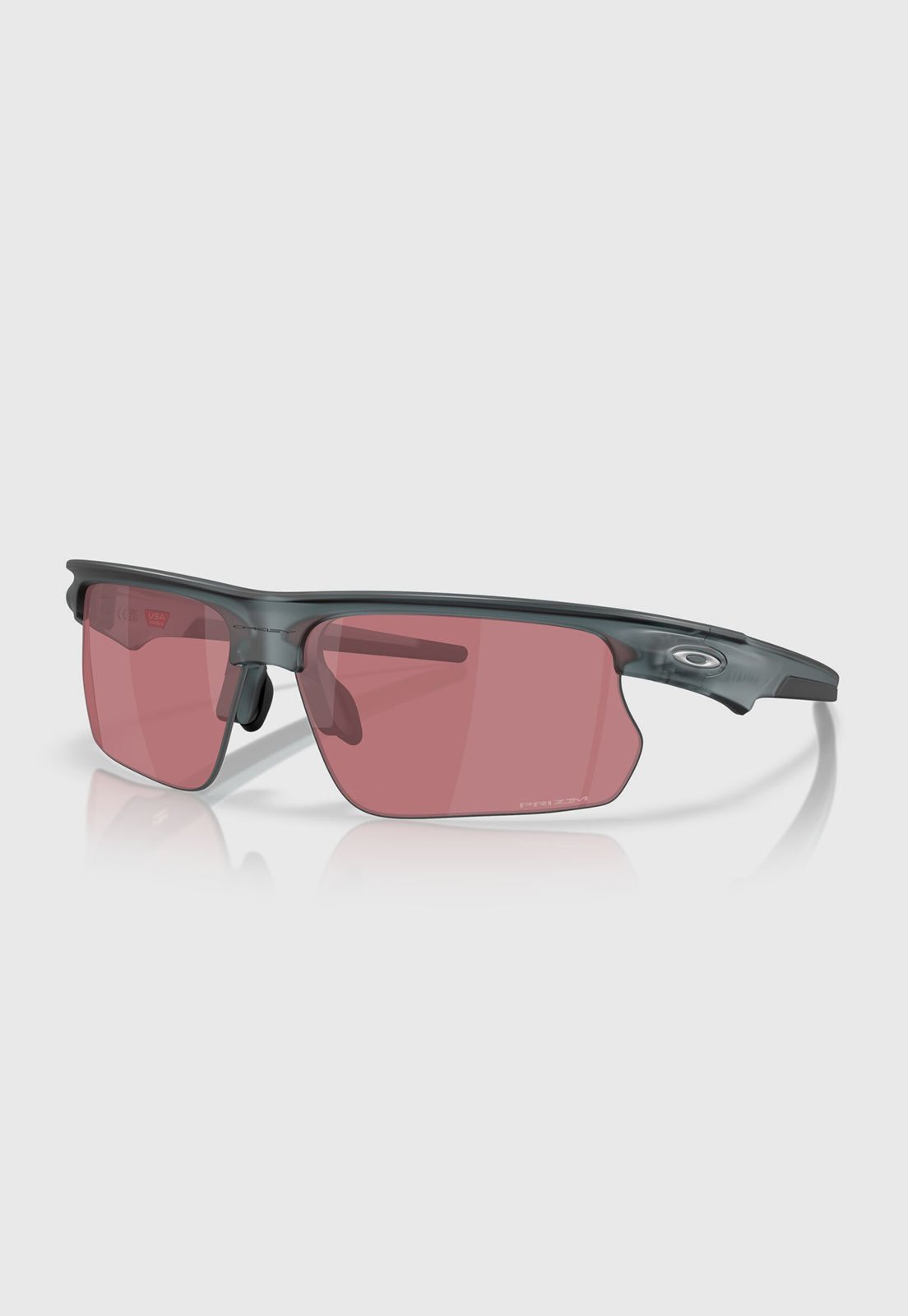 Óculos de Sol Oakley Bisphaera Matte Black Prizm Black Polarized Lentes Avermelhadas