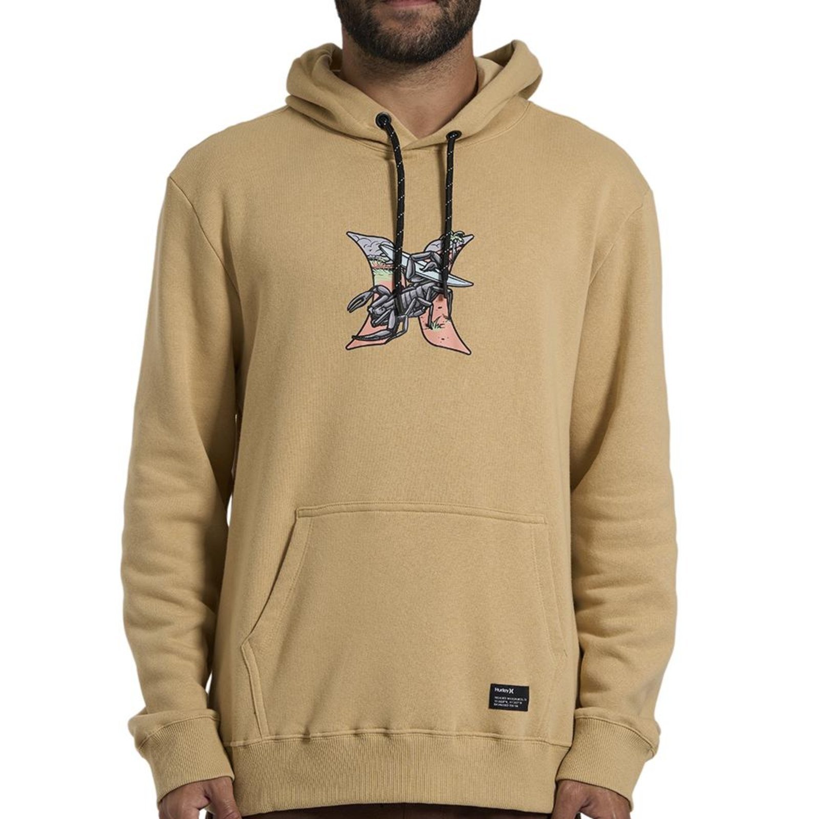 Moletom Hurley Hurley Scorpion WT26 Masculino Bege