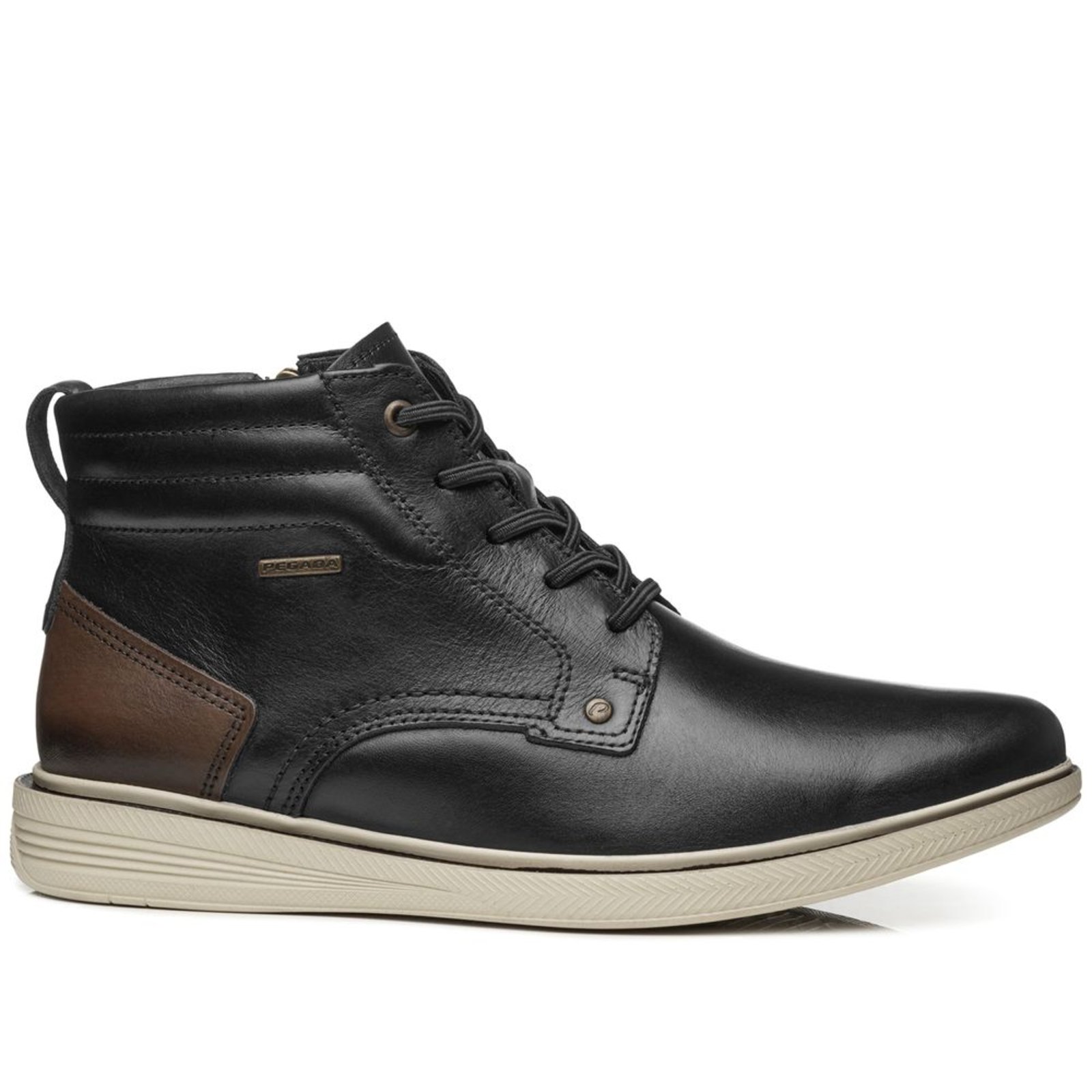 Sapato Casual Pegada Masculino em Couro Preto 126114-03 Sapato Casual Pegada Masculino em Couro Preto 126114-03 41