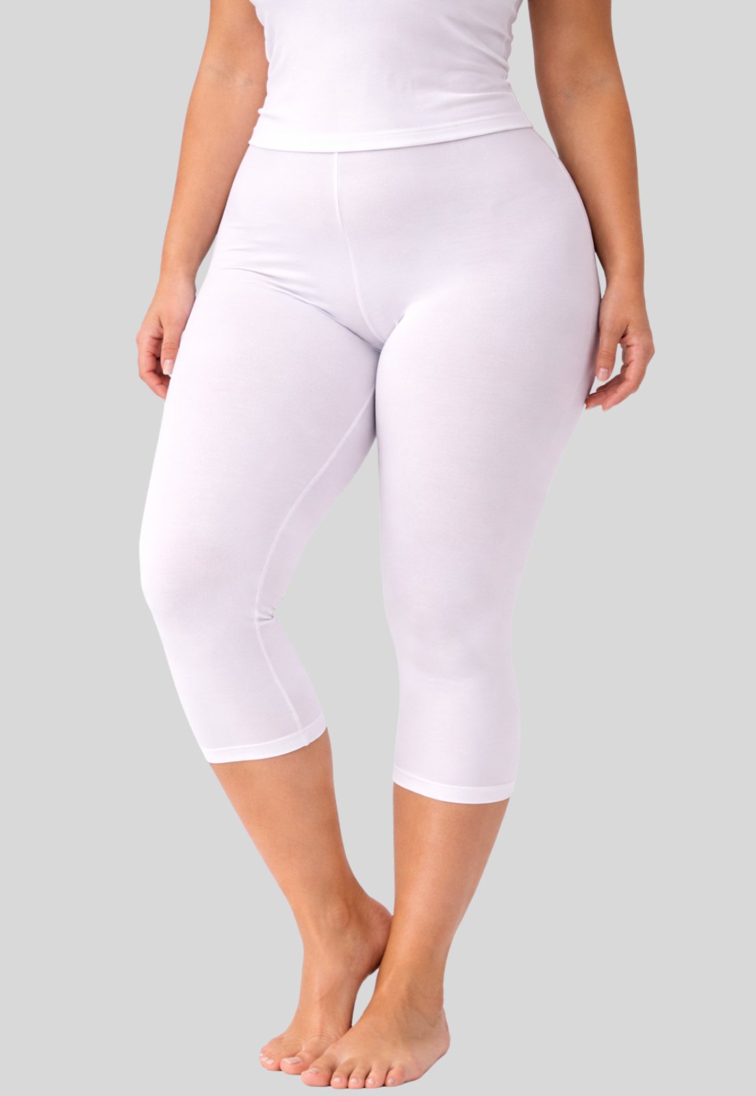 Calça Feminina Anágua Plus Size Capri Segunda Pele Evita Atrito
