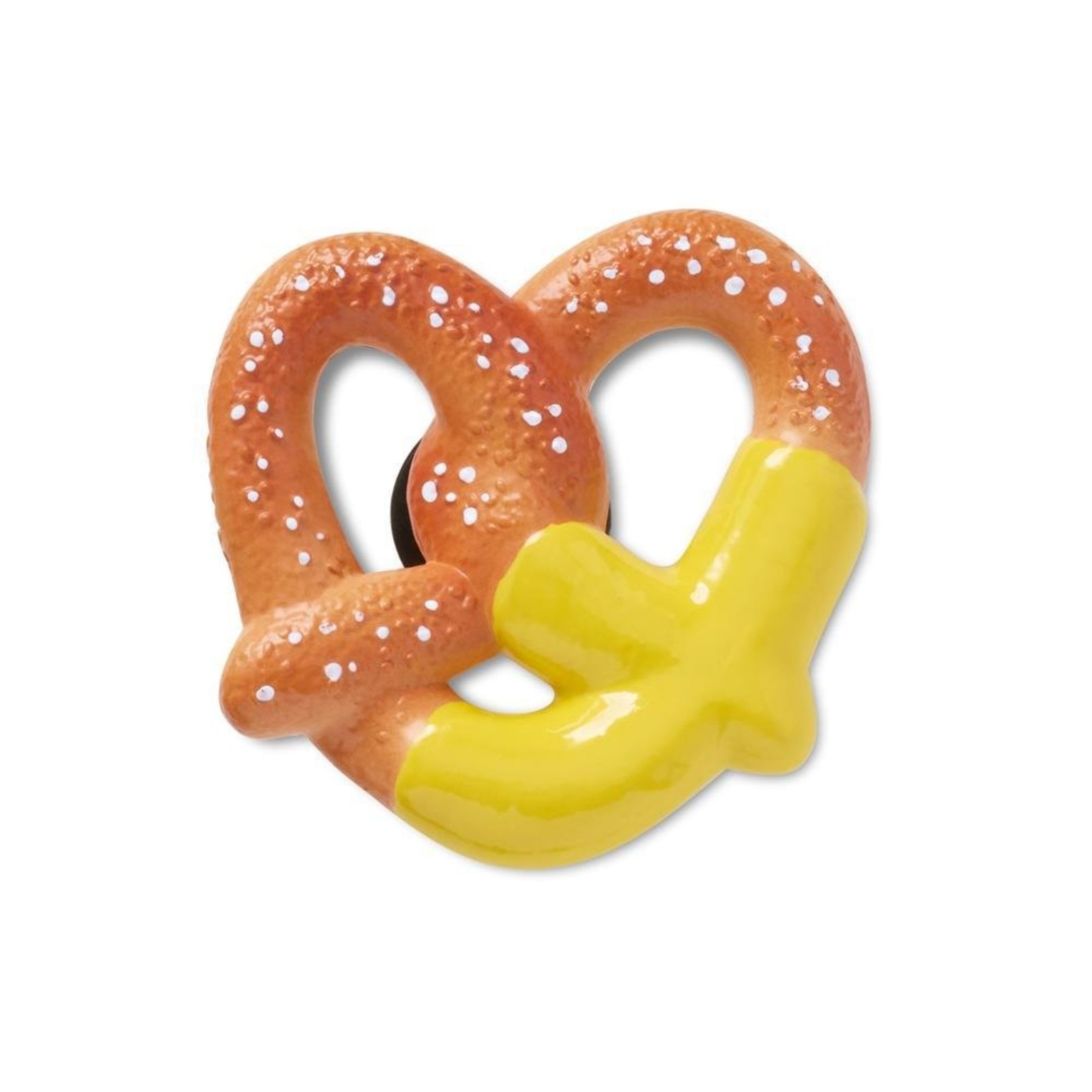 Infantil - Jibbitz™ Pretzel Mergulhado na Mostarda Único Branco