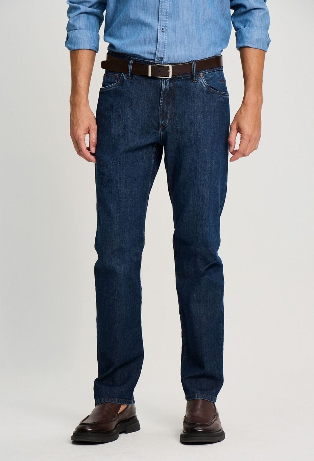 CALÇA DOCTHOS RELAXED FIT JEANS ESCURO CALÇA DOCTHOS RELAXED FIT JEANS ESCURO 165 JEANS ESCURO 54