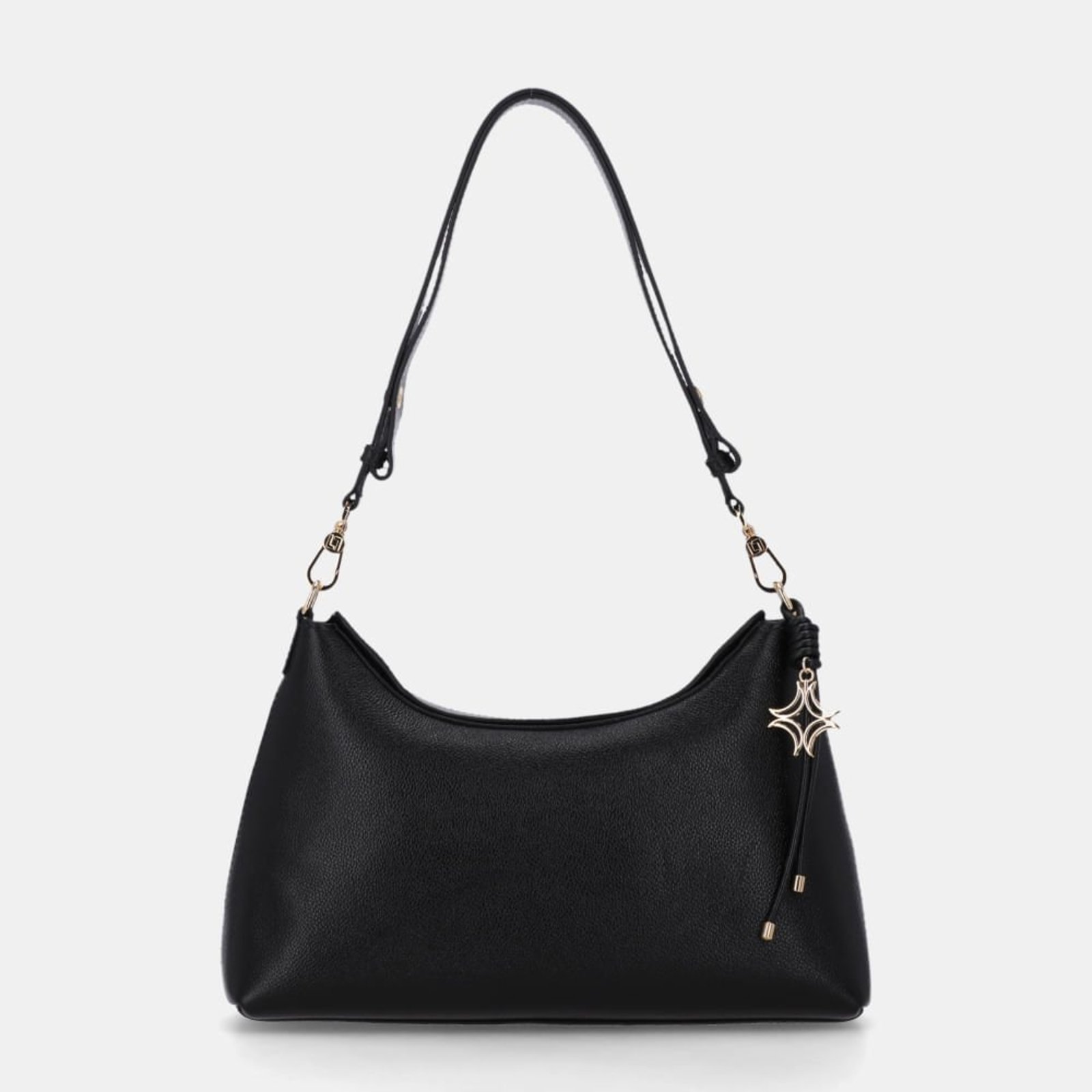Bolsa Hobo Média New Ridge Preto - 2000922 Luz da Lua