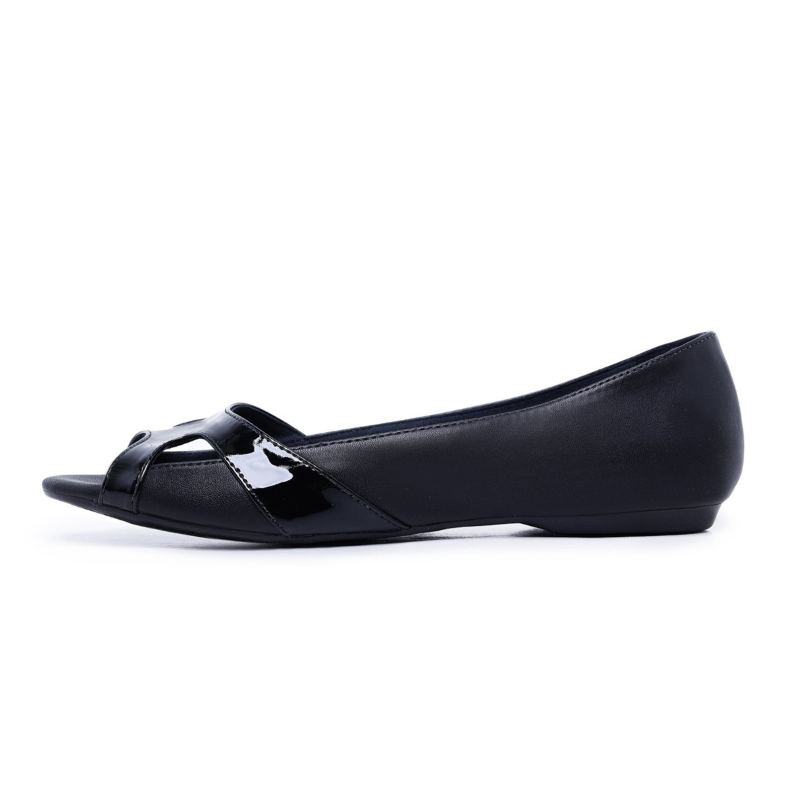 Sapatilha PeepToe LeRUCHEL Lisa Preto