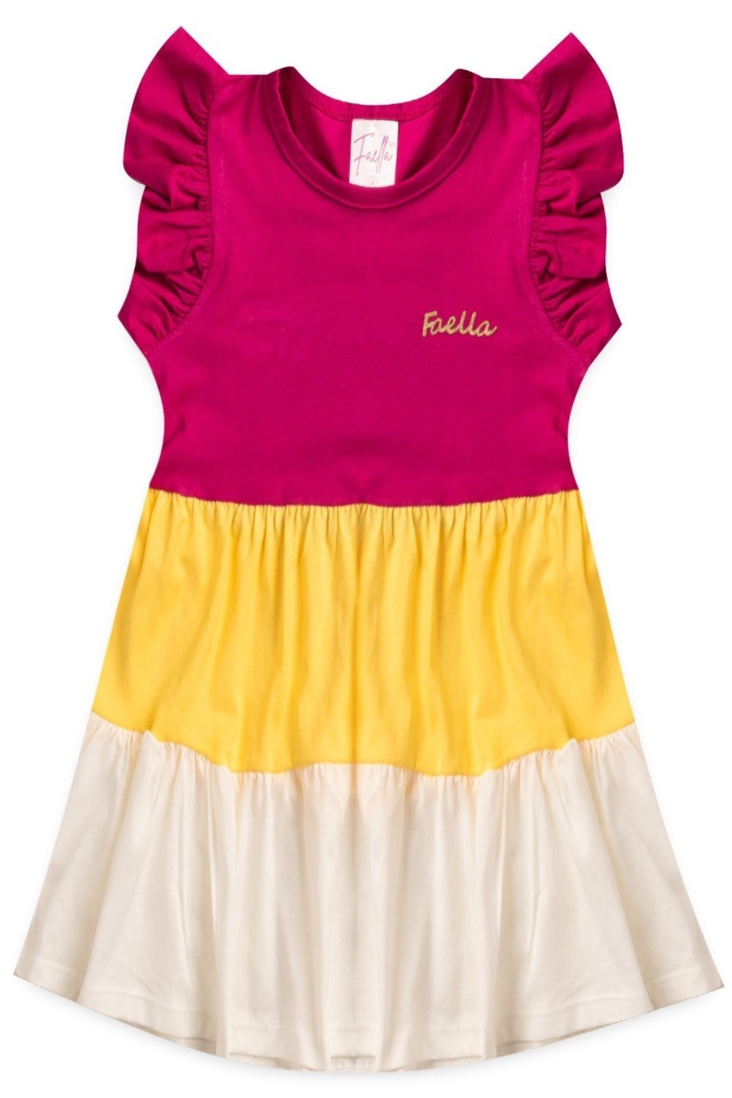 Infantil – Vestido Verão Feminino Três Marias Mega – Pink