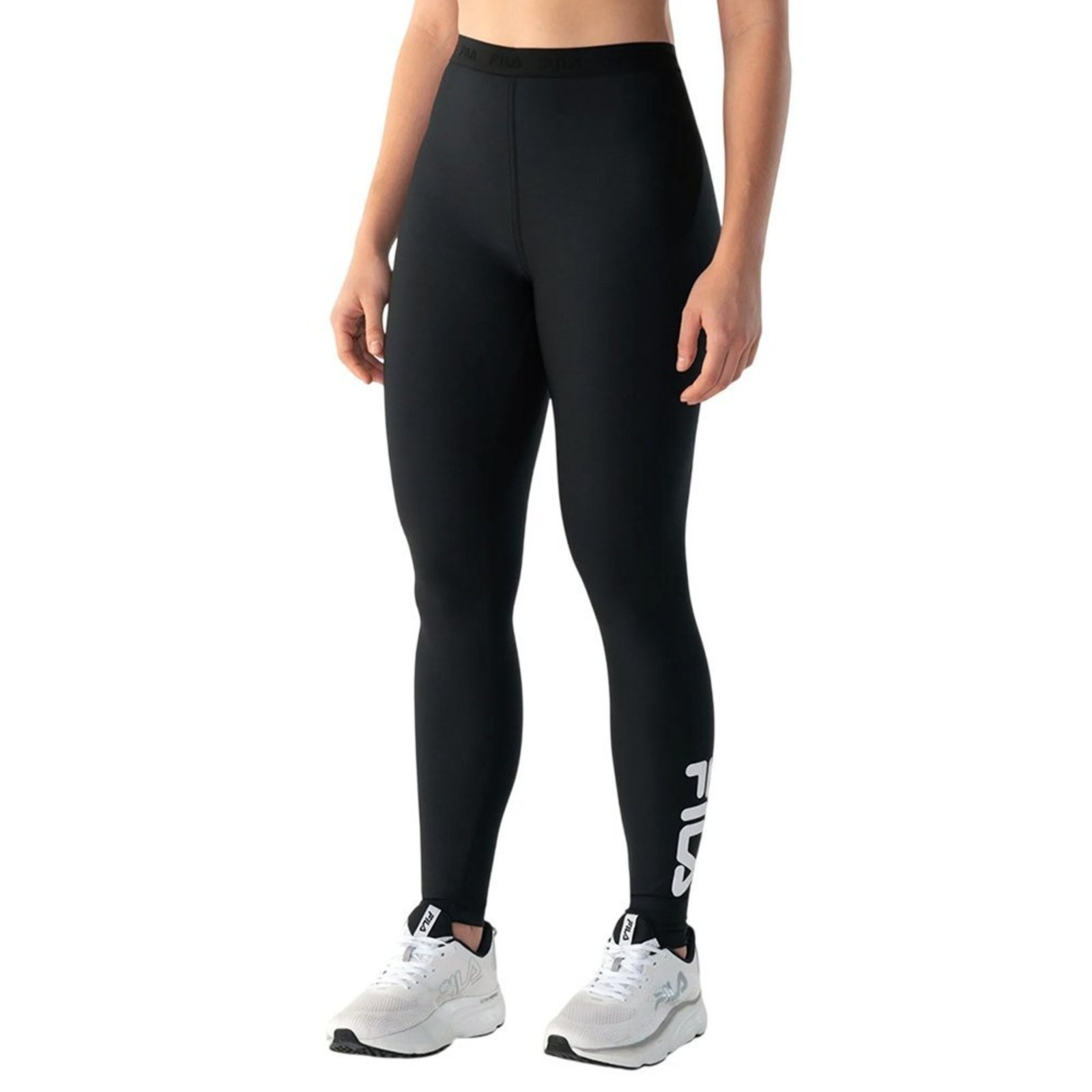 Legging Fila Train Elastic V Preta Feminina Fila Preto