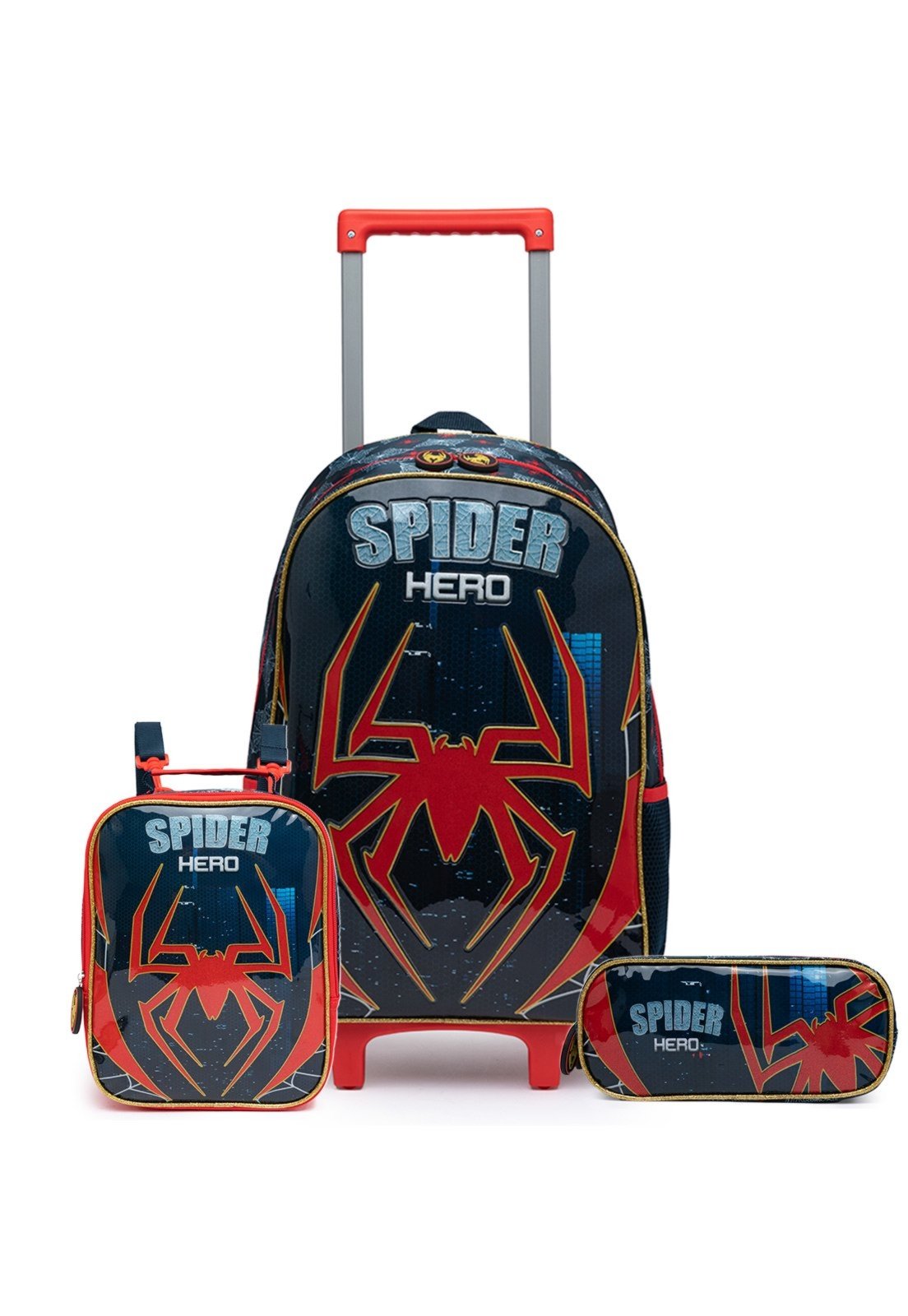 Infantil – Kit Mochila Masculino De Rodinha Resistente