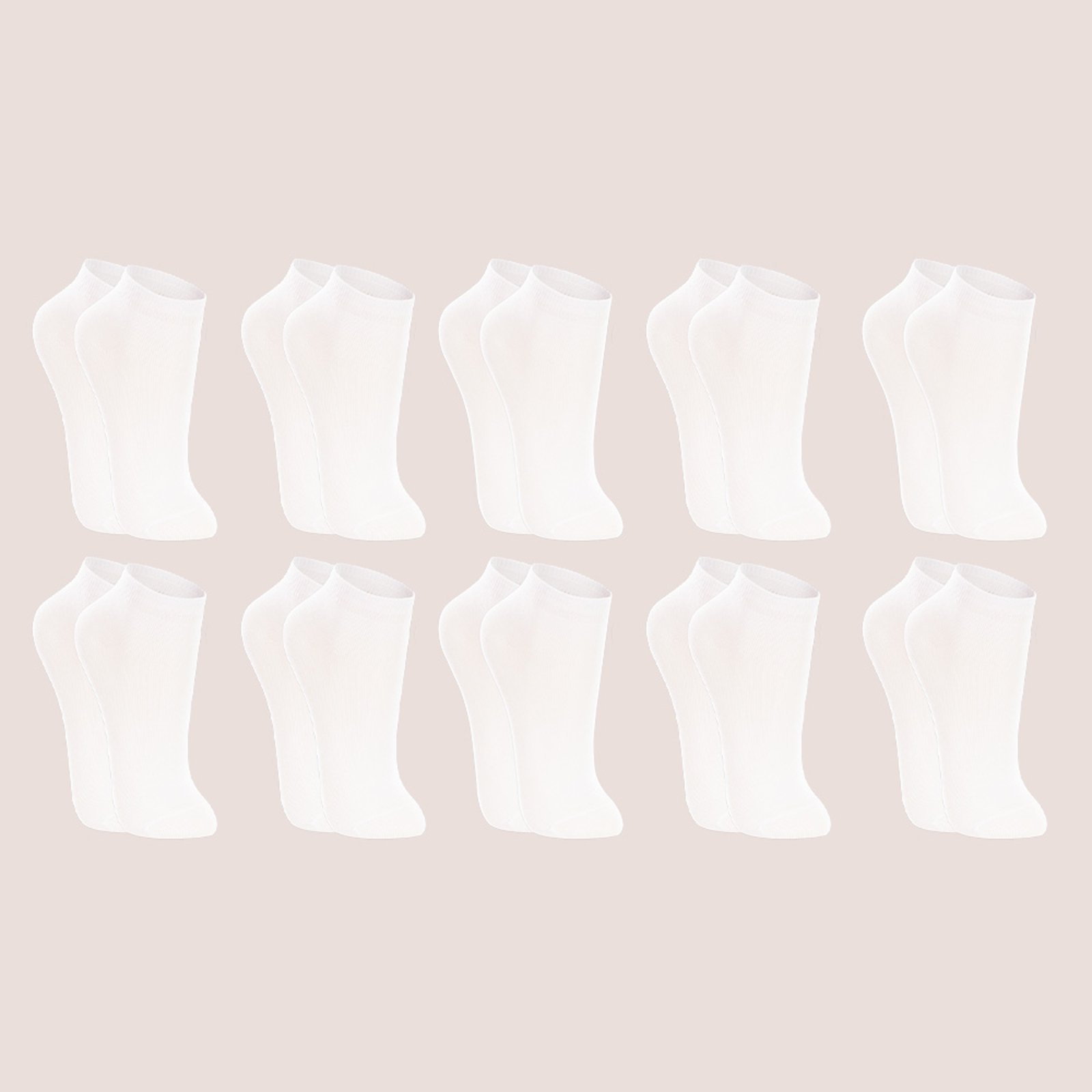 Kit 10 Pares Meia Lupo Cano Médio Unisex Original Branco