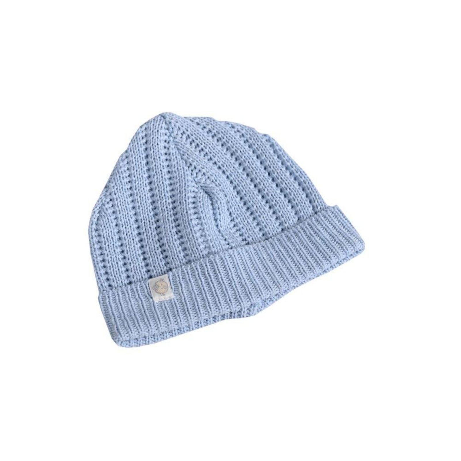 Infantil - Touca Azul Tricot Beth U Azul
