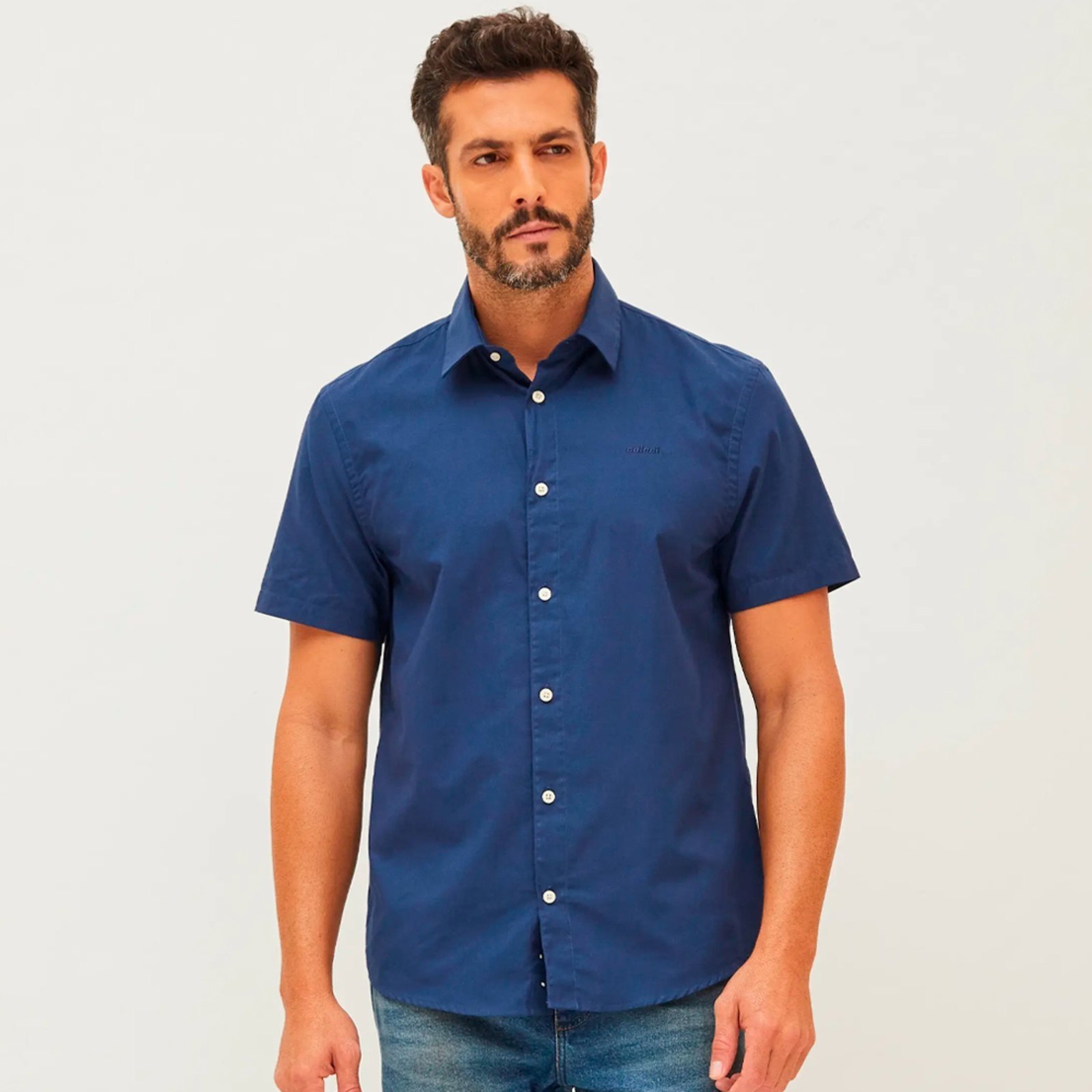 Camisa Colcci Relax Pr26 Marinho Masculino