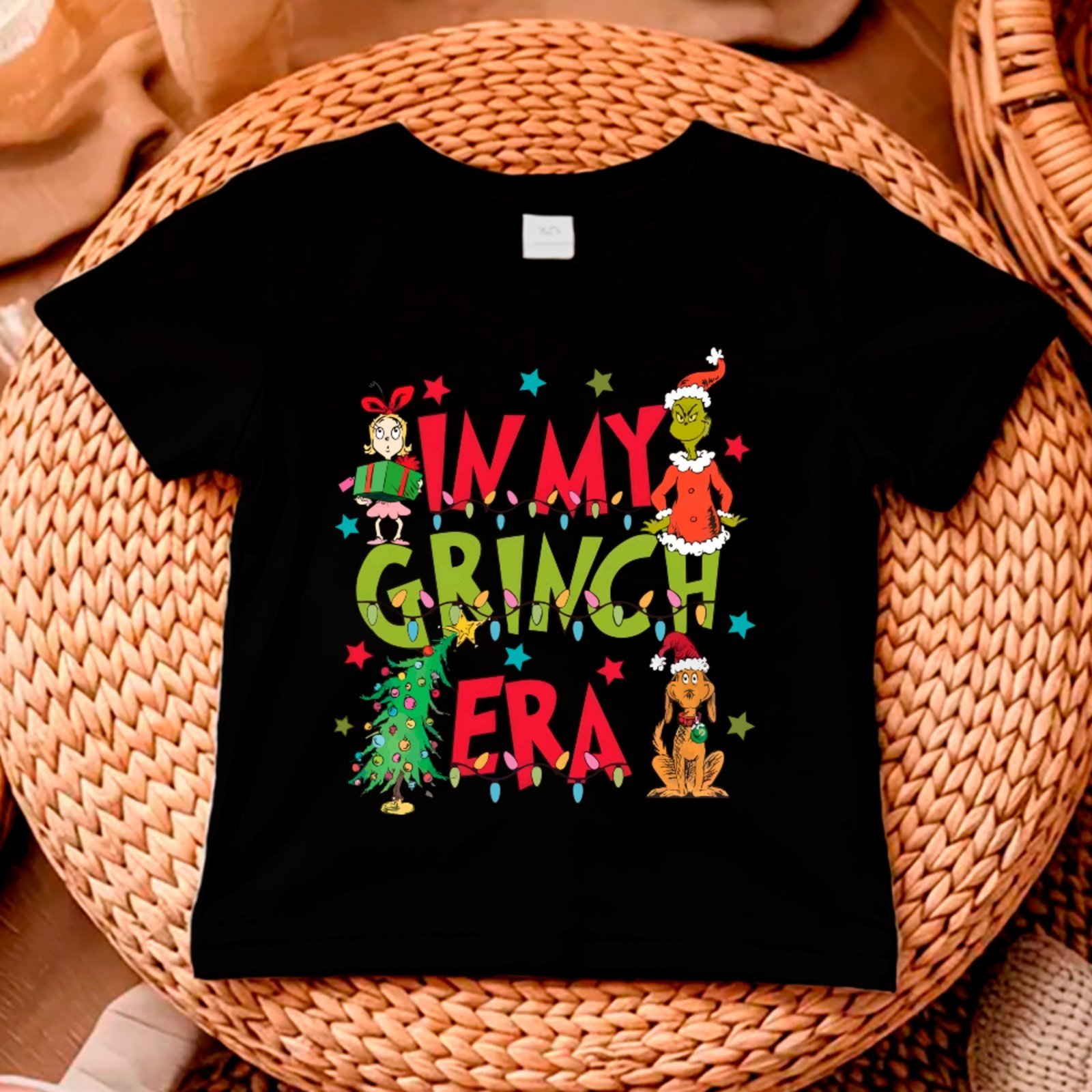 Vista 2 Infantil - Camiseta Ousy Tema Divertido Grinch Natalino branco ousy branco